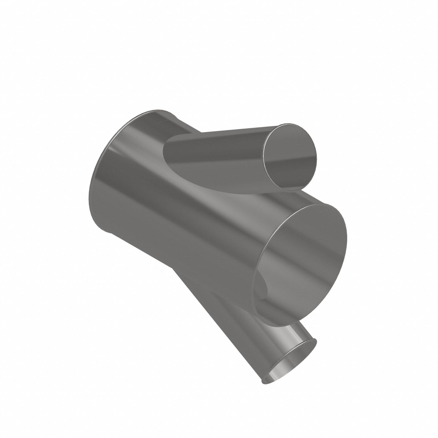 Dust Collection Duct and Fittings: Stainless Steel, For 6 in_12 in Duct Dia, 21 in Overall Lg