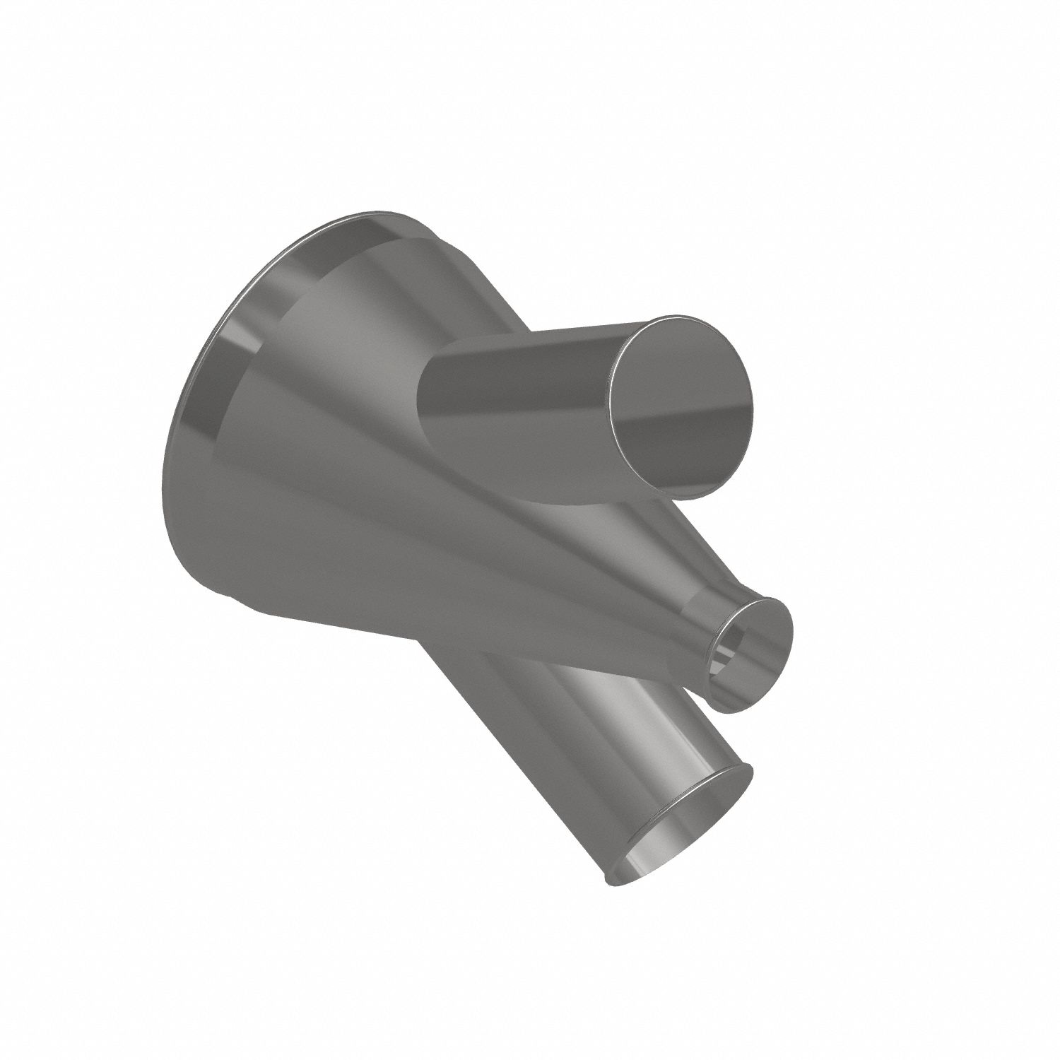 Dust Collection Duct and Fittings: Stainless Steel, For 4 in_6 in_14 in Duct Dia, 21 in Overall Lg