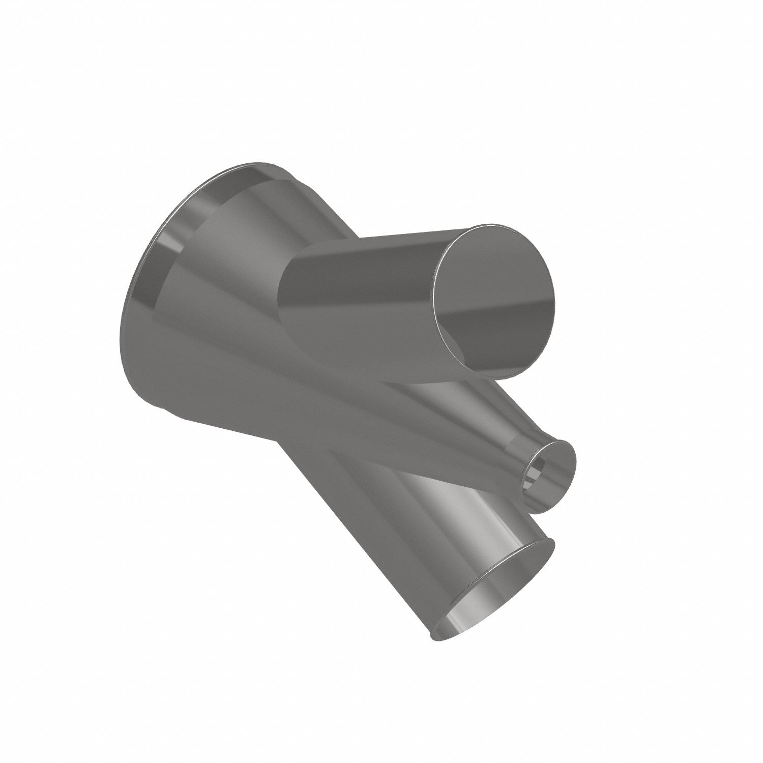 Dust Collection Duct and Fittings: Stainless Steel, For 4 in_8 in_14 in Duct Dia, 25 in Overall Lg