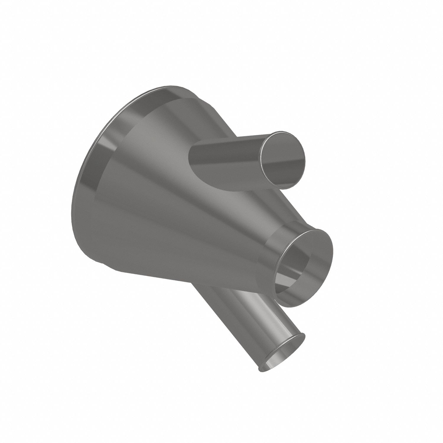 Dust Collection Duct and Fittings: Stainless Steel, For 4 in_6 in_14 in Duct Dia, 17 in Overall Lg