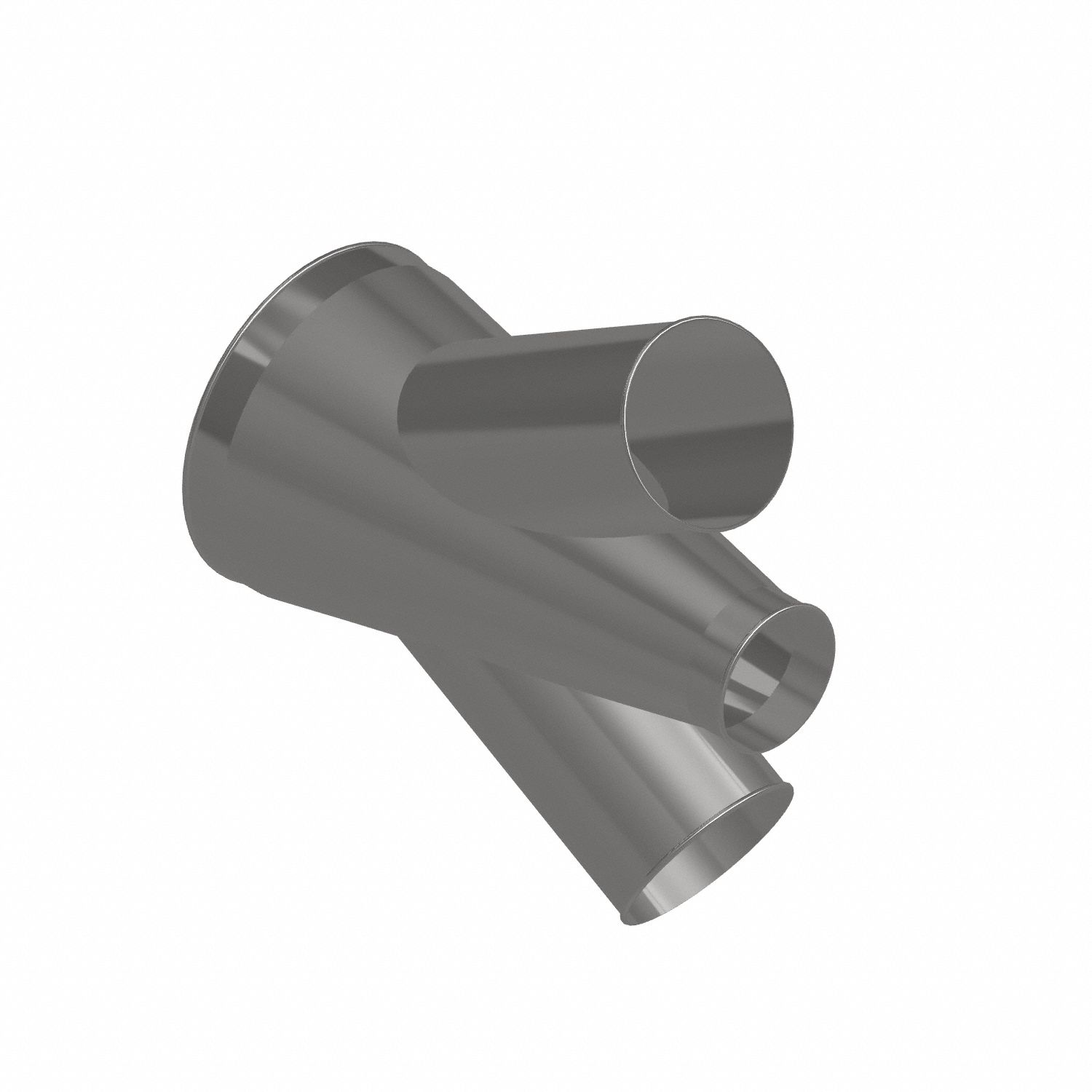 Dust Collection Duct and Fittings: Stainless Steel, For 6 in_8 in_14 in Duct Dia, 25 in Overall Lg