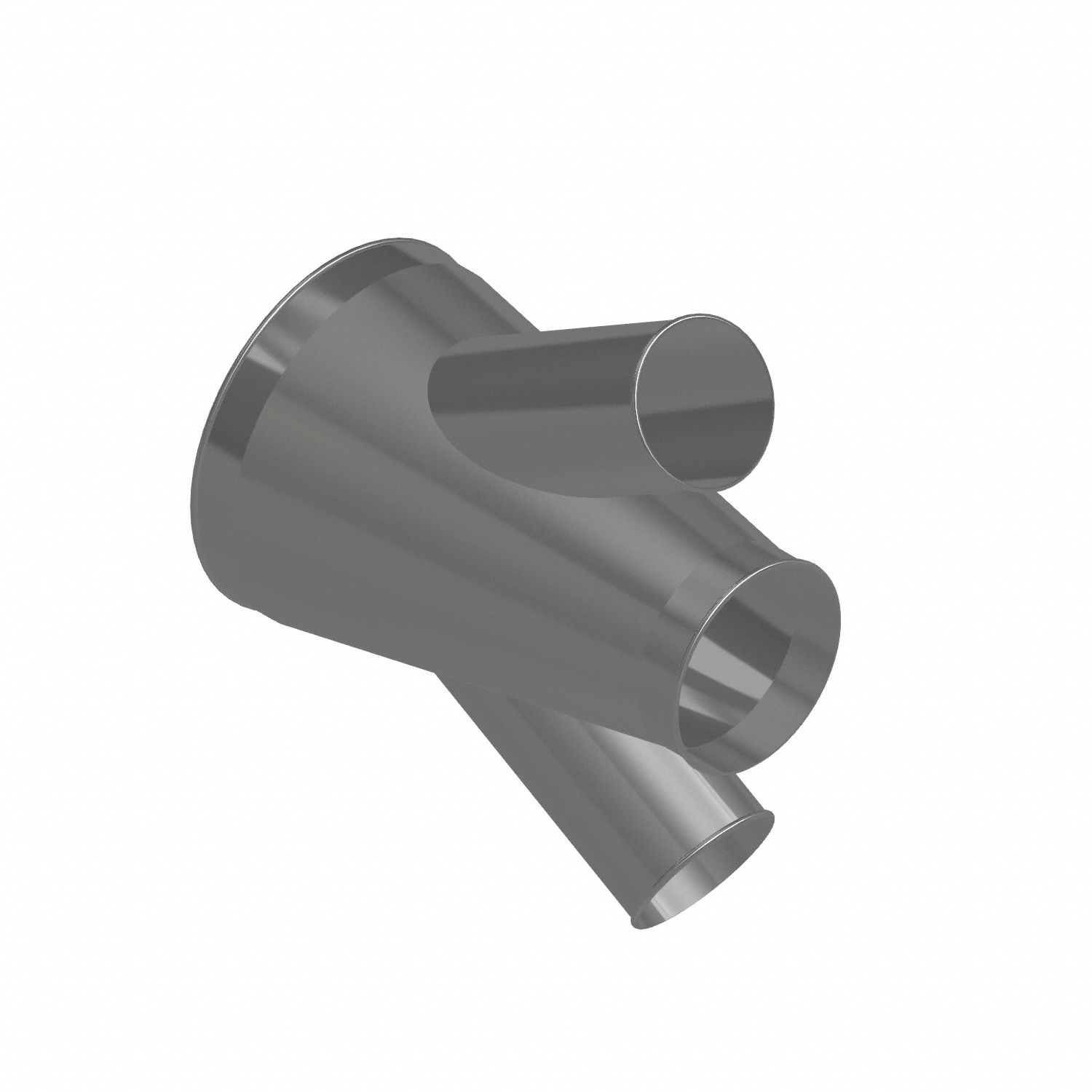 Dust Collection Duct and Fittings: Stainless Steel, For 6 in_8 in_14 in Duct Dia, 21 in Overall Lg