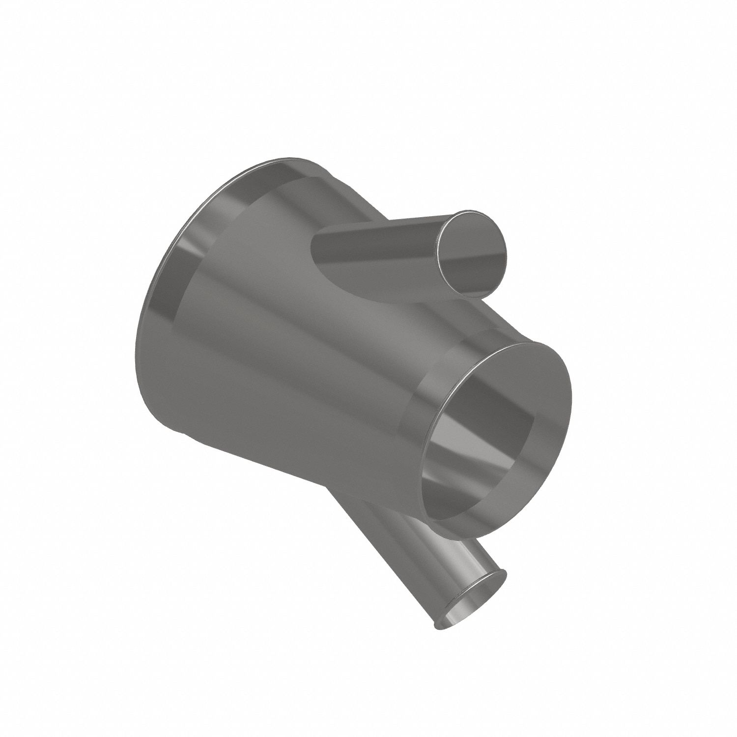 Dust Collection Duct and Fittings: Stainless Steel, For 4 in_10 in_14 in Duct Dia, 17 in Overall Lg