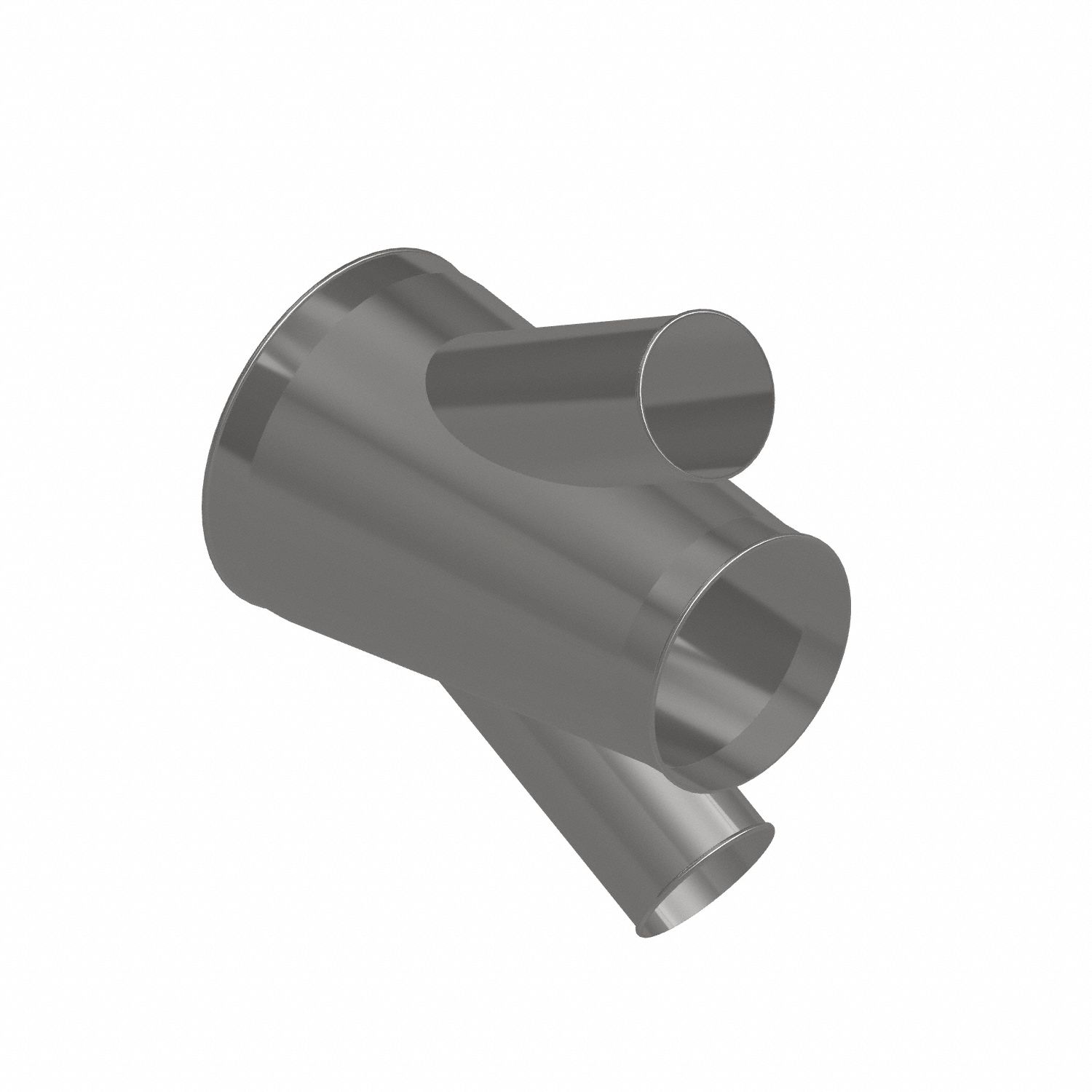 Dust Collection Duct and Fittings: Stainless Steel, For 6 in_10 in_14 in Duct Dia, 21 in Overall Lg