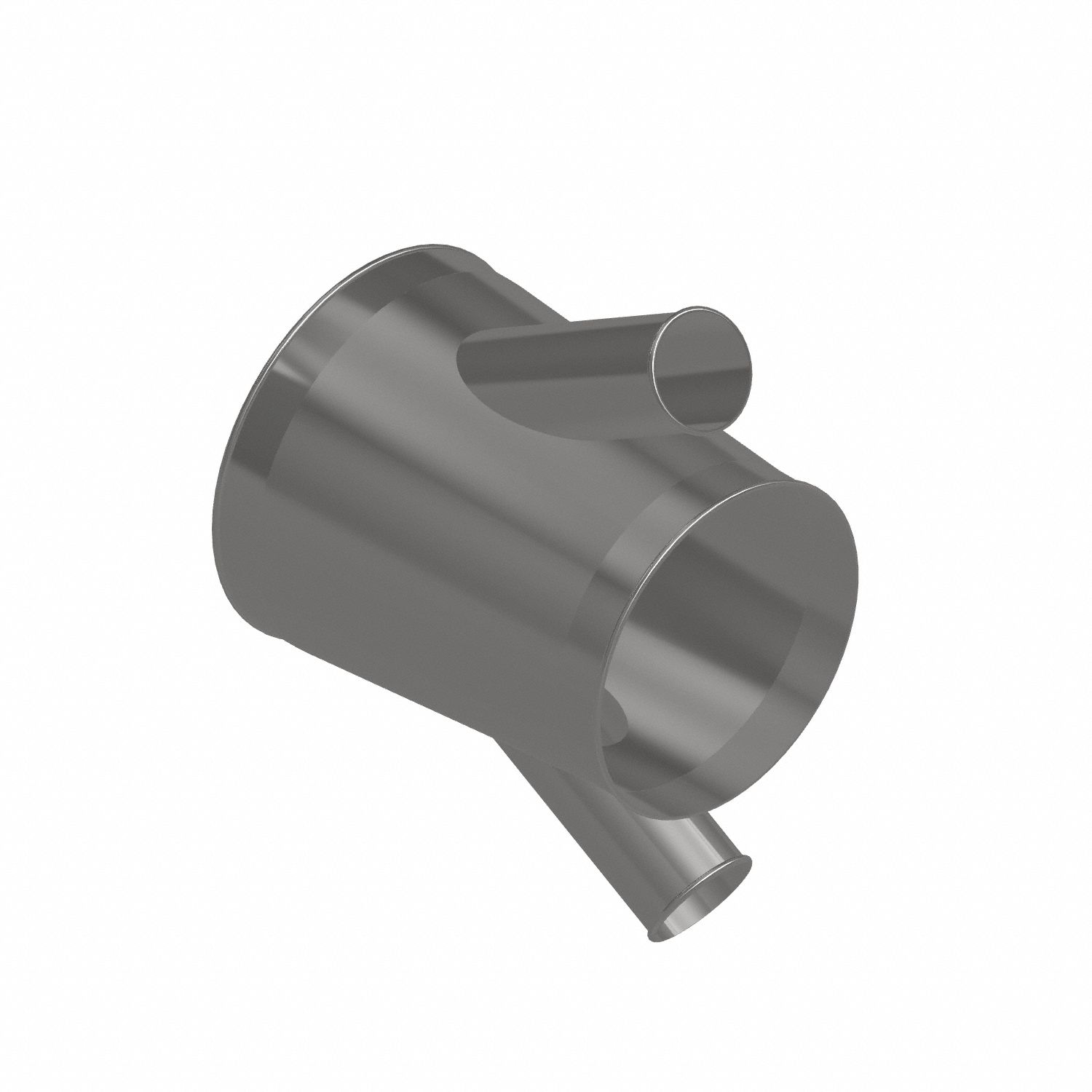 Dust Collection Duct and Fittings: Stainless Steel, For 4 in_12 in_14 in Duct Dia, 17 in Overall Lg