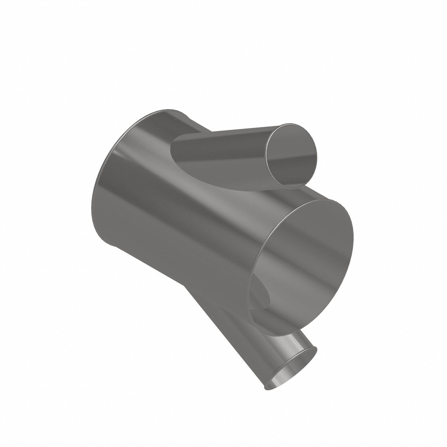 Dust Collection Duct and Fittings: Stainless Steel, For 6 in_14 in Duct Dia, 21 in Overall Lg