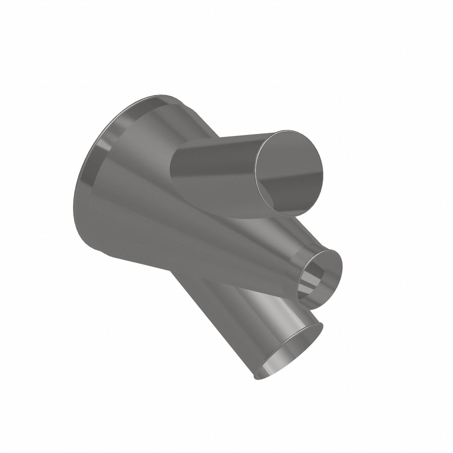 Dust Collection Duct and Fittings: Stainless Steel, For 6 in_8 in_16 in Duct Dia, 25 in Overall Lg