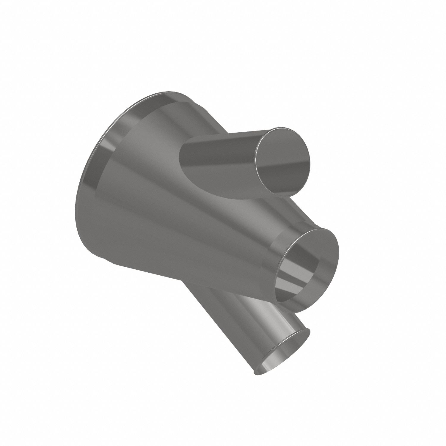 Dust Collection Duct and Fittings: Stainless Steel, For 6 in_8 in_16 in Duct Dia, 21 in Overall Lg