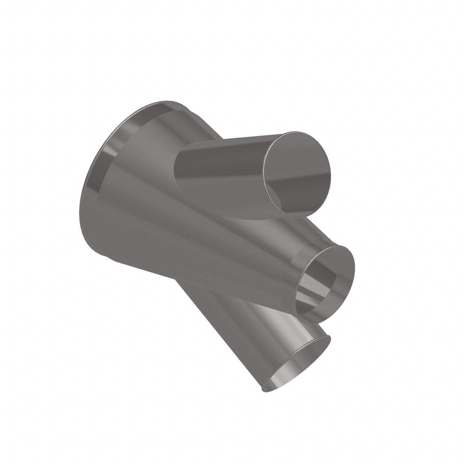 Dust Collection Duct and Fittings: Stainless Steel, For 8 in_16 in Duct Dia, 25 in Overall Lg