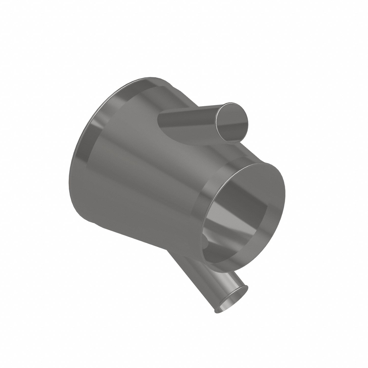 Dust Collection Duct and Fittings: Stainless Steel, For 4 in_12 in_16 in Duct Dia, 17 in Overall Lg