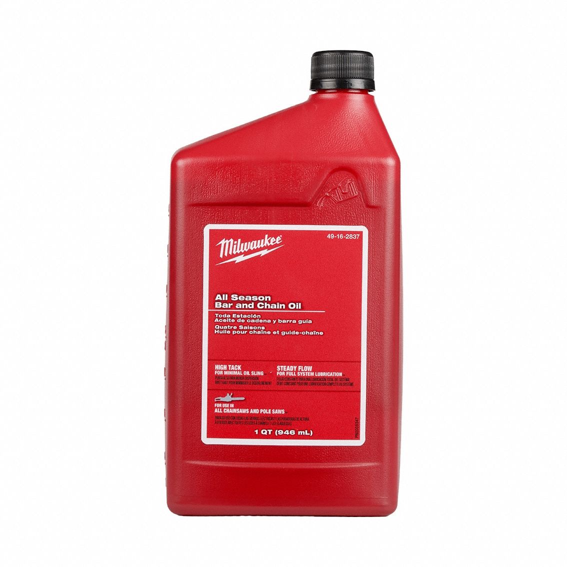 Bar and Chain Oil: Bottle, 1 qt, Conventional Base