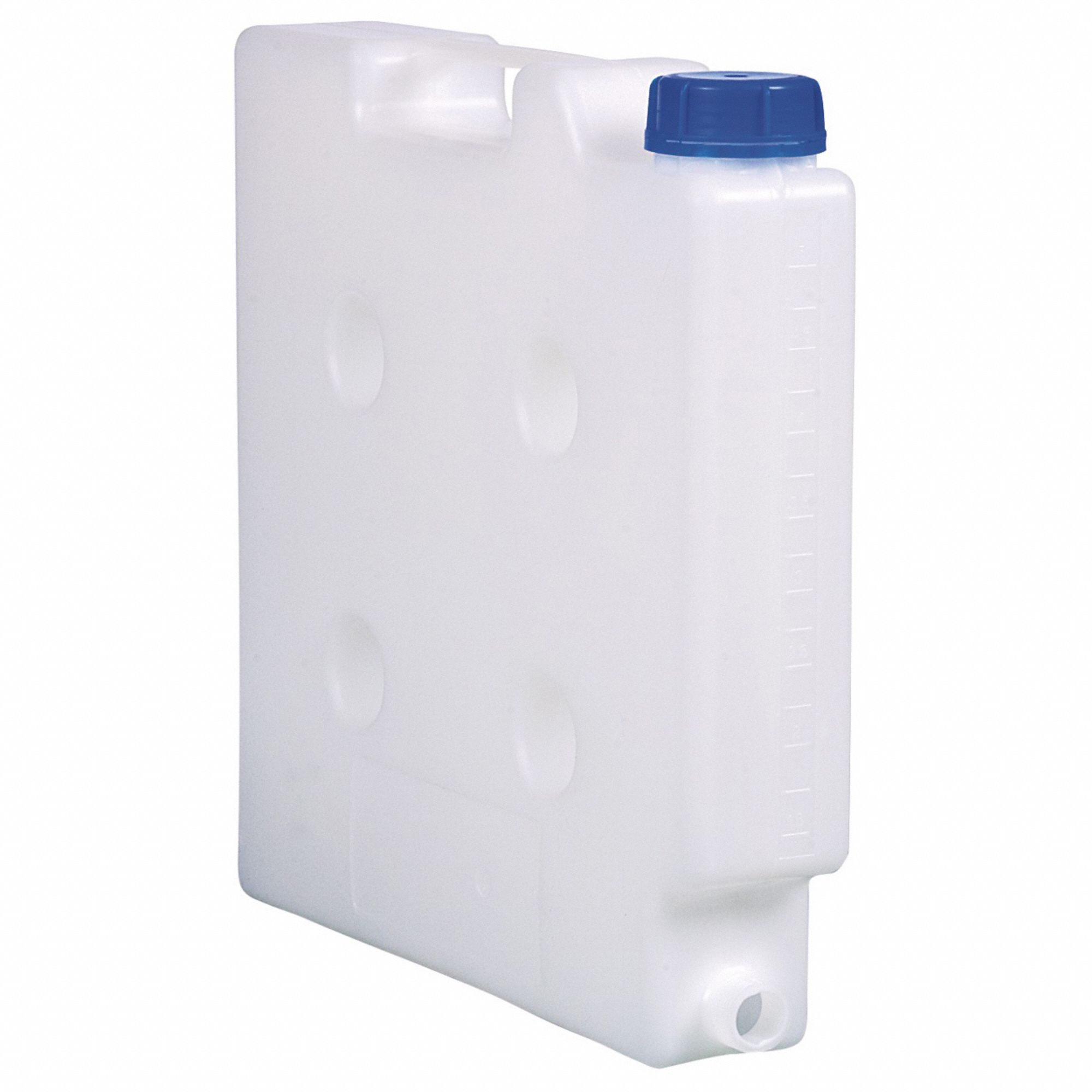 Jerrican Carboy: 5 L Capacity - mL, 1.32 gal Capacity - oz, Tamper Evident, Polypropylene