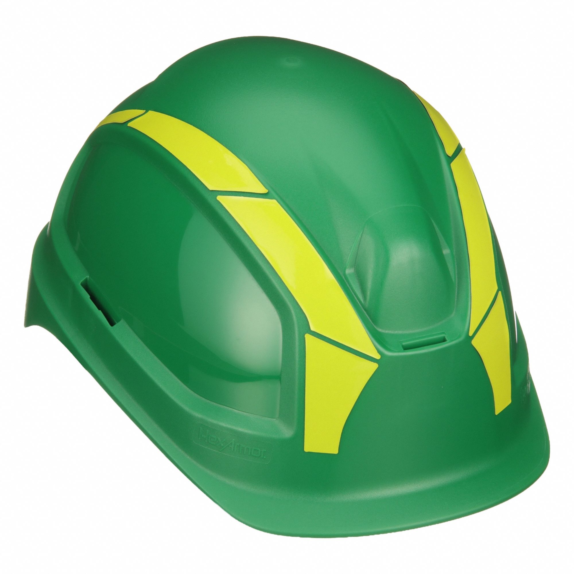 Front Brim,  Safety Helmets,  Type 1, Class E ANSI Classification,  Ratchet (6-Point),  Green