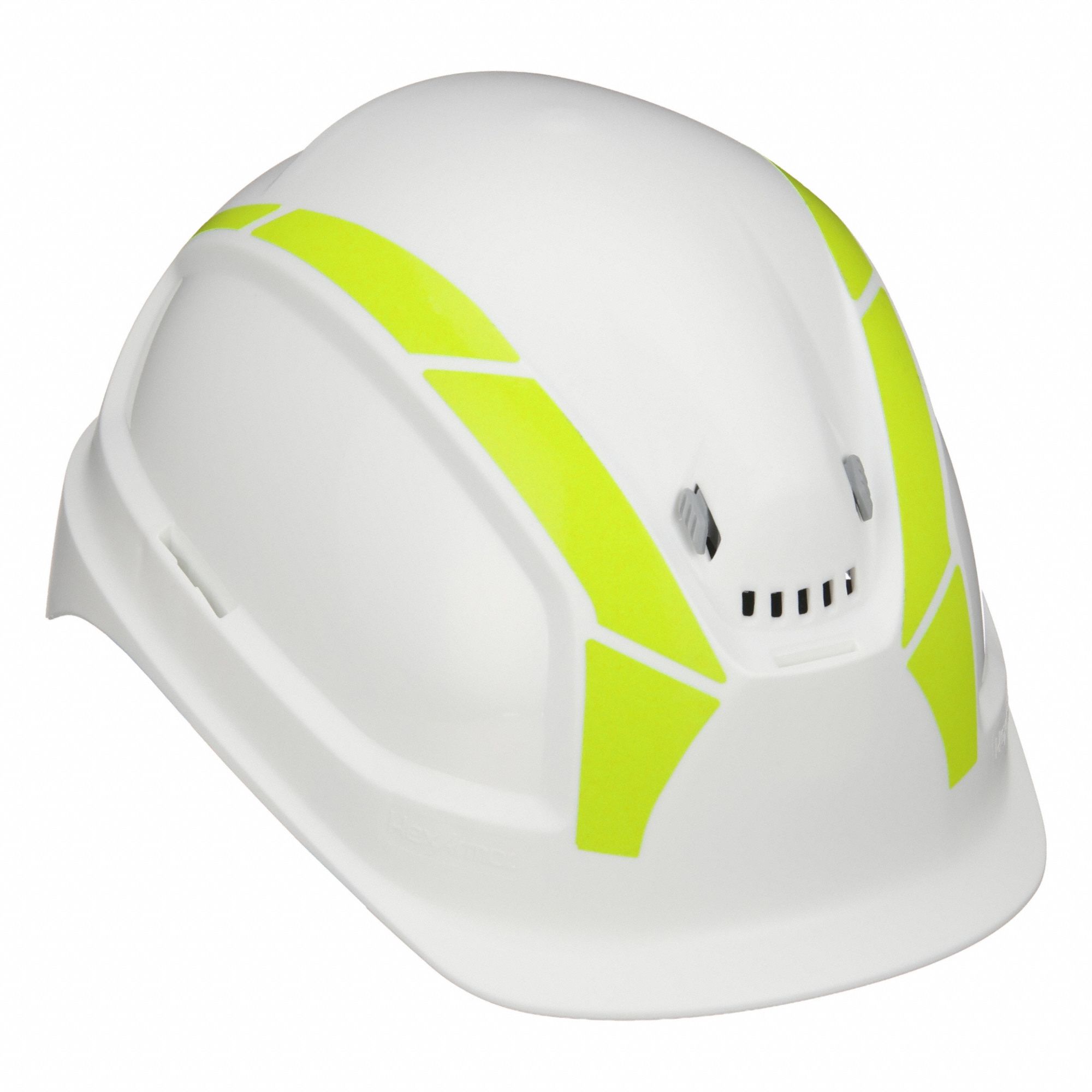 Front Brim,  Safety Helmets,  Type 1, Class C ANSI Classification,  Ratchet (6-Point),  White
