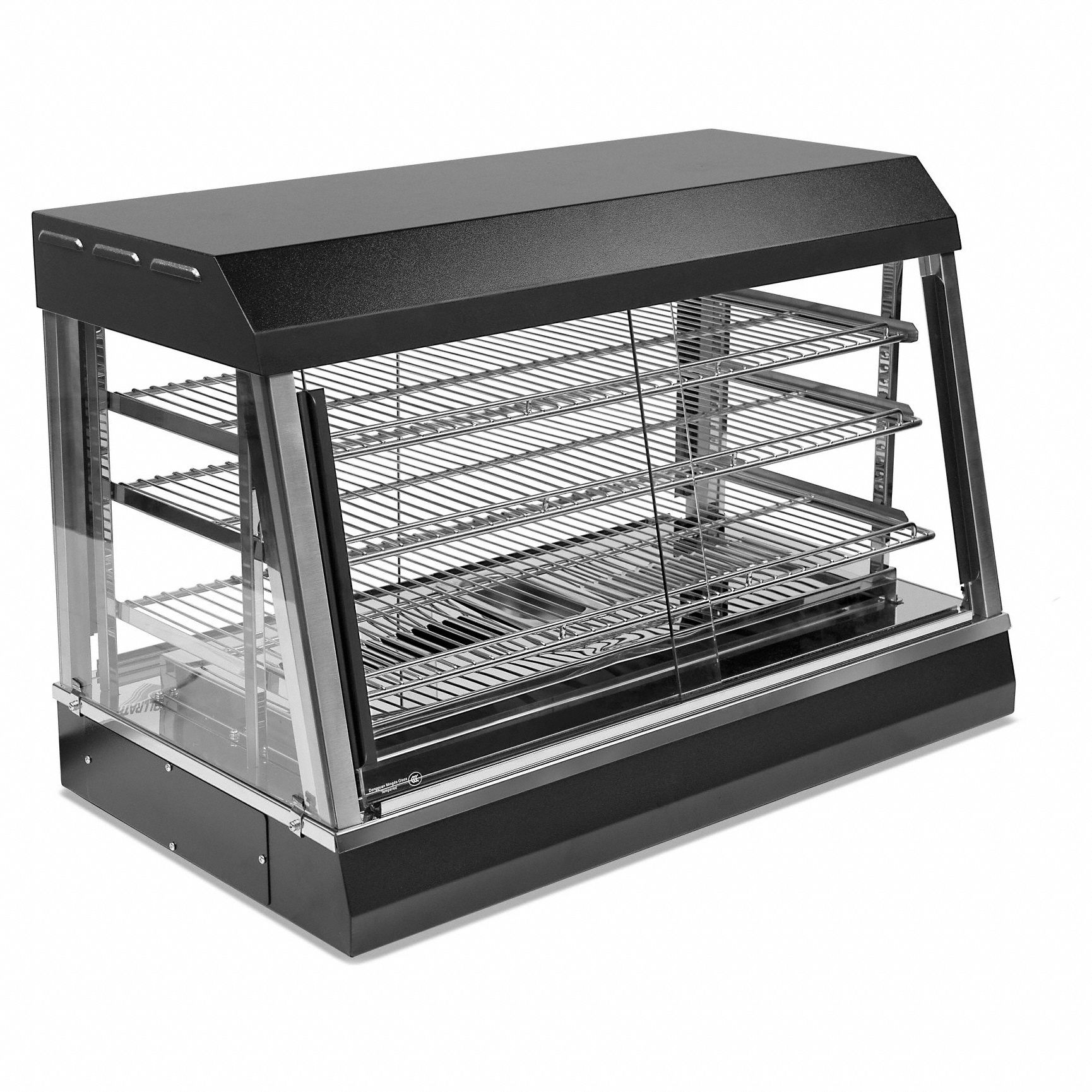 Heated Display Case: For Endless Variety of Food Products, 3 Shelves, Black, 1, 440 W Watt, HFM-36