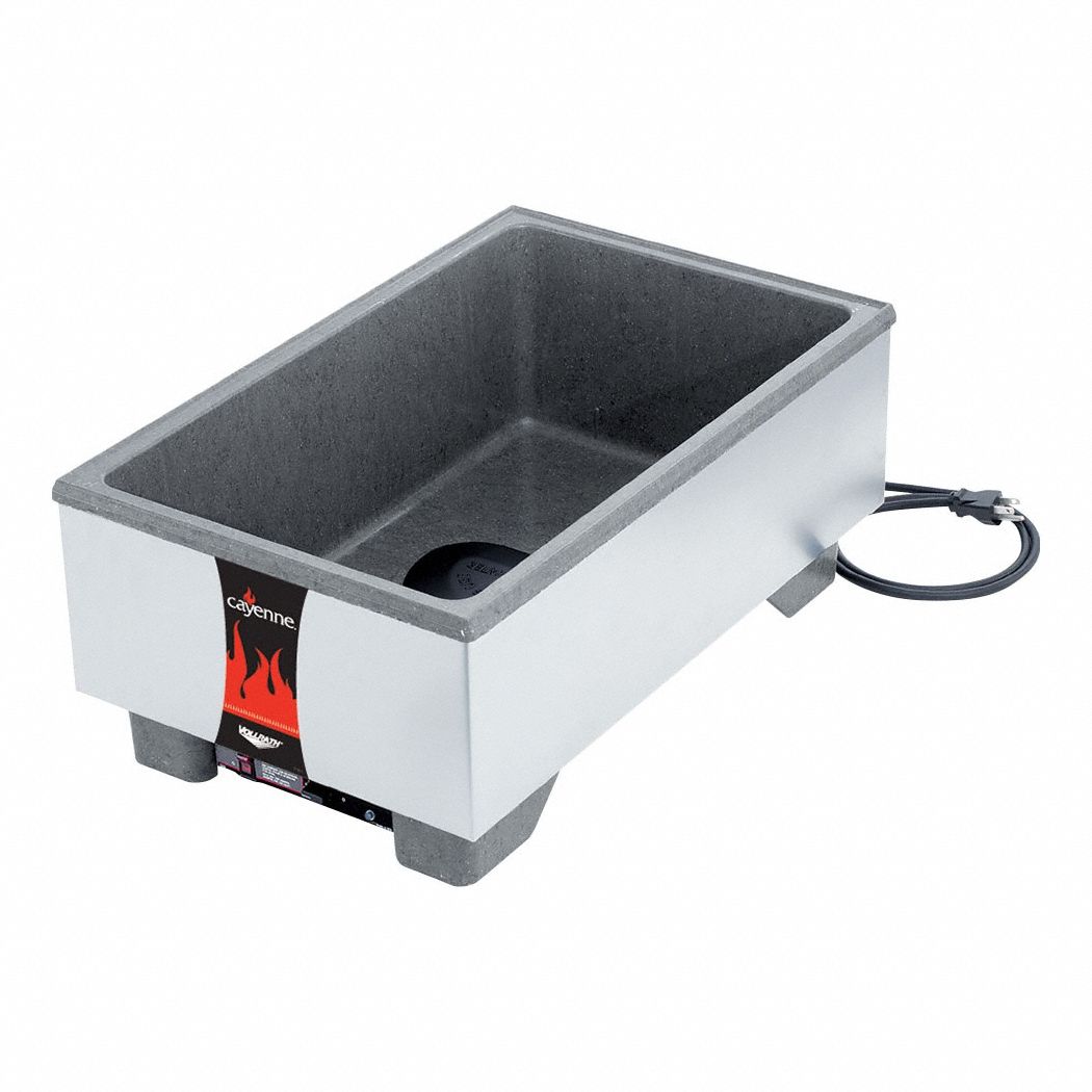 Food Rethermalizer: 14 qt Capacity, 1, 400 W Watt, Black/Silver, 9 in Overall Ht, 72023