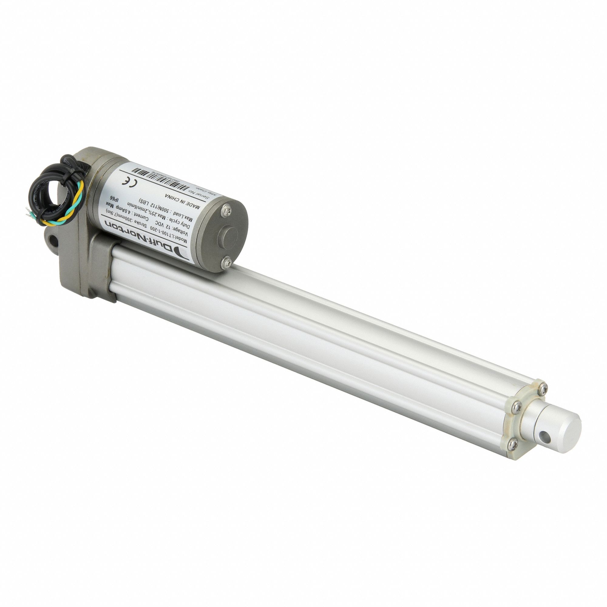 Linear Actuator: LT, 112 lbf Rated Load, 7.9 in Stroke, 12V DC, IP66