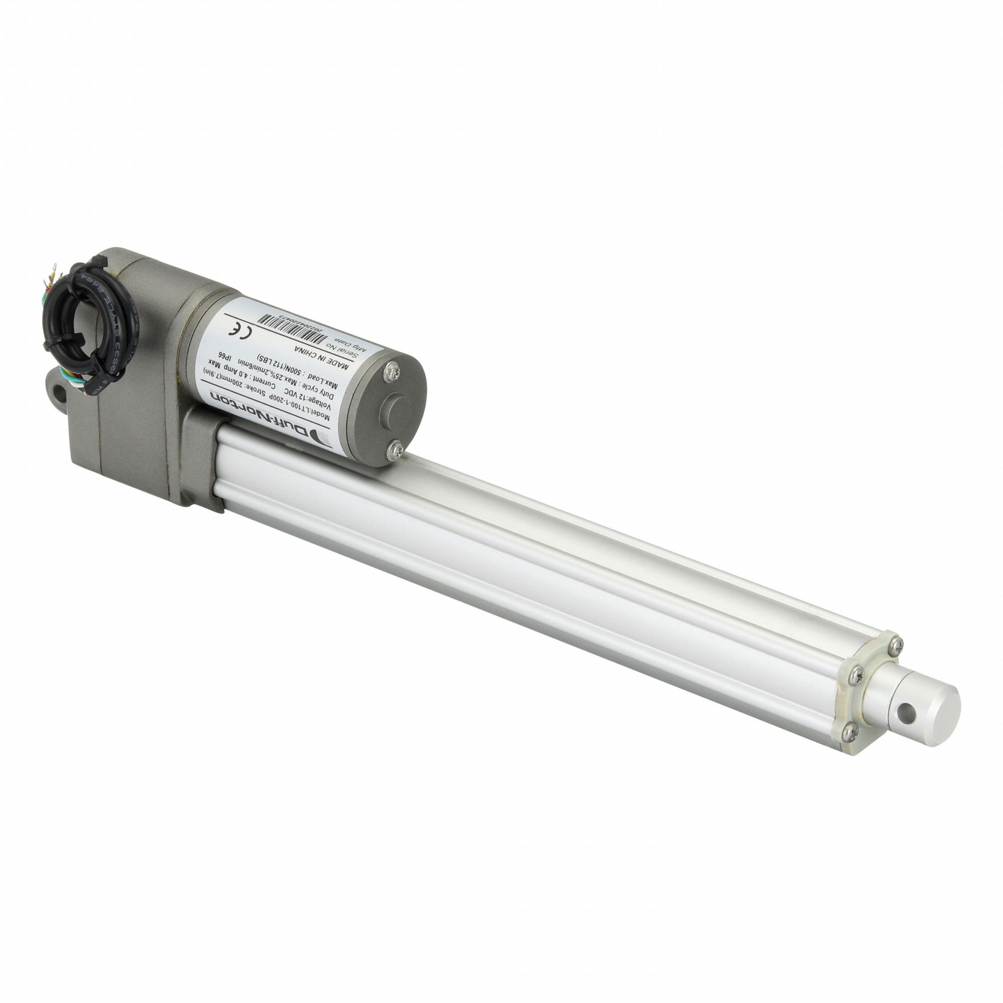 Linear Actuator: LT, 112 lbf Rated Load, 7.9 in Stroke, 12V DC, IP66