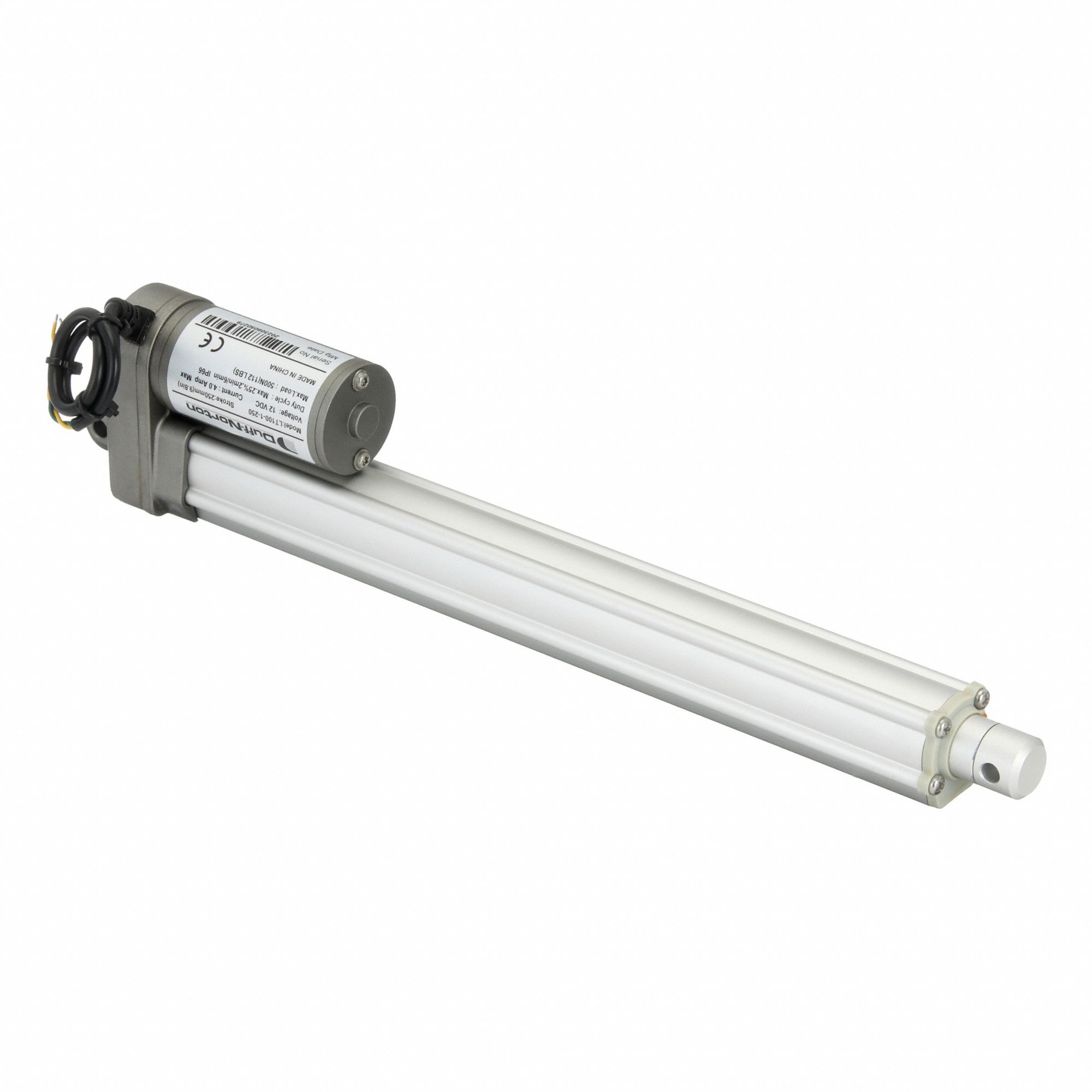 Linear Actuator: LT, 112 lbf Rated Load, 9.8 in Stroke, 12V DC, IP66