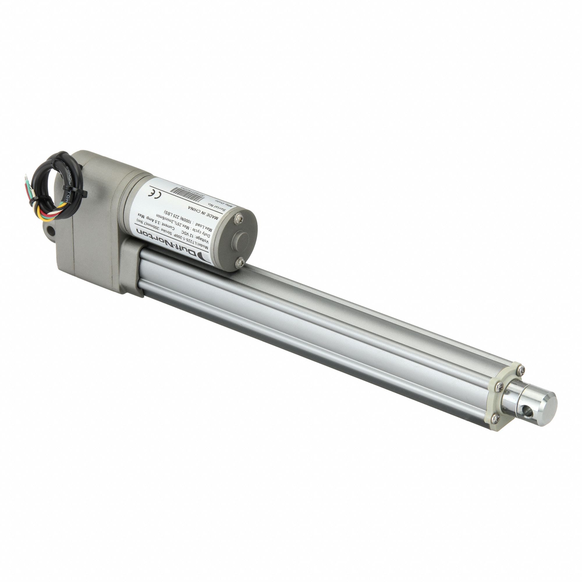Linear Actuator: LT, 225 lbf Rated Load, 7.9 in Stroke, 12V DC, IP66