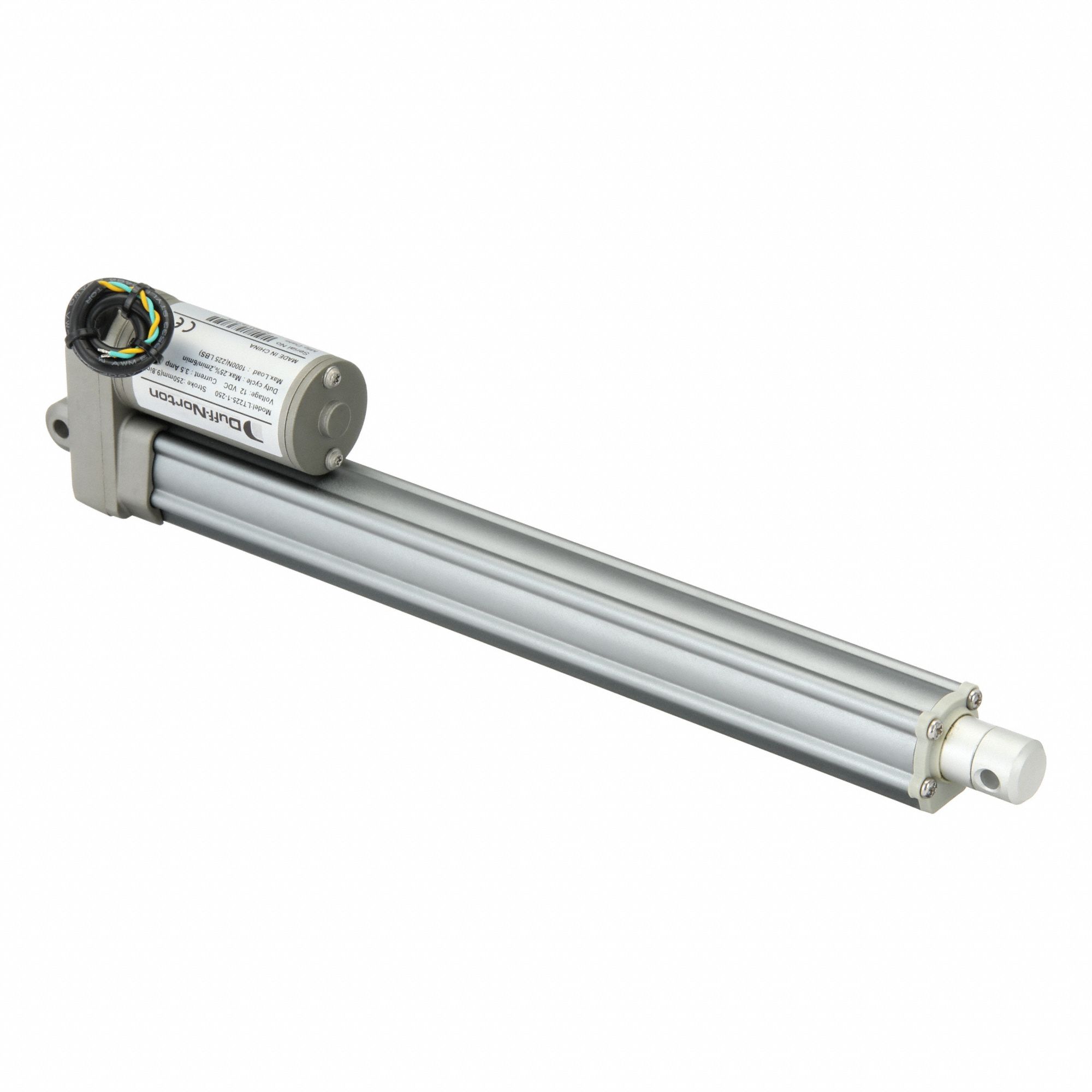Linear Actuator: LT, 225 lbf Rated Load, 9.8 in Stroke, 12V DC, IP66