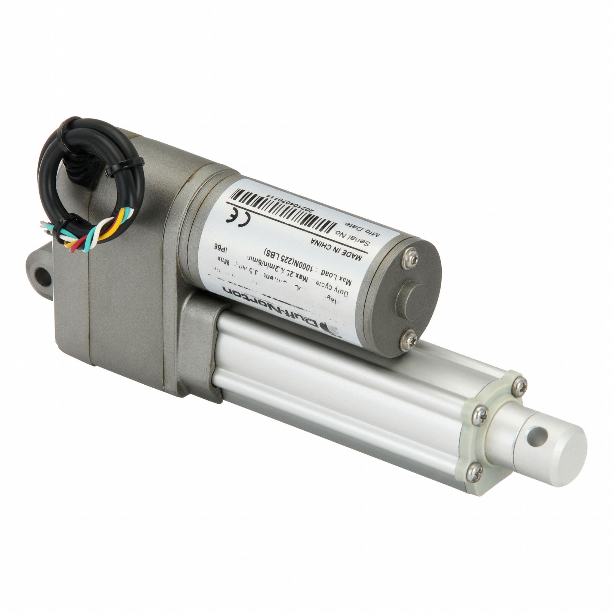 Linear Actuator: LT, 225 lbf Rated Load, 2 in Stroke, 12V DC, IP66
