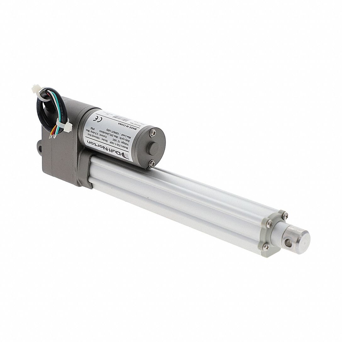 Linear Actuator: LT, 27 lbf Rated Load, 5.9 in Stroke, 12V DC, IP66