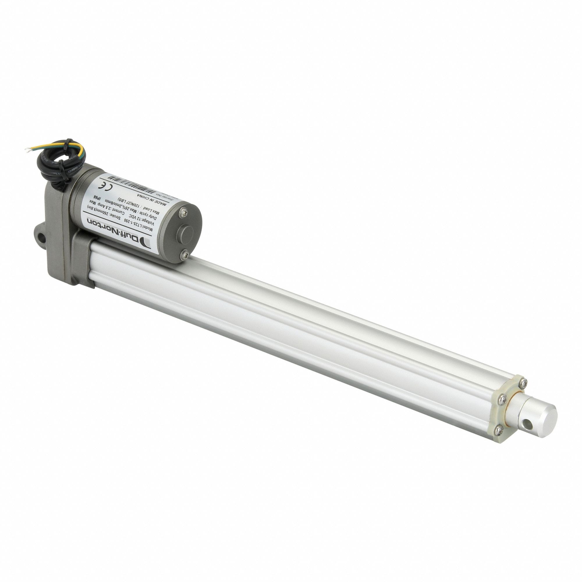 Linear Actuator: LT, 27 lbf Rated Load, 9.8 in Stroke, 12V DC, IP66