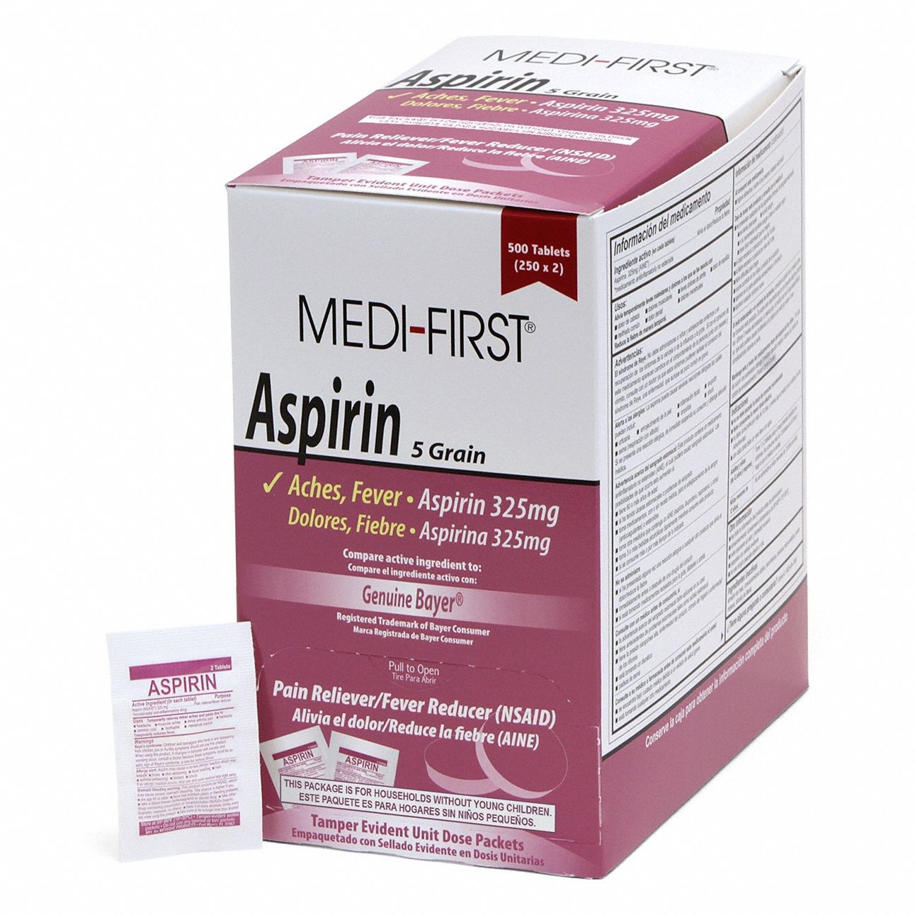 Aspirin Pain/Fever Reducer 325mg PK500
