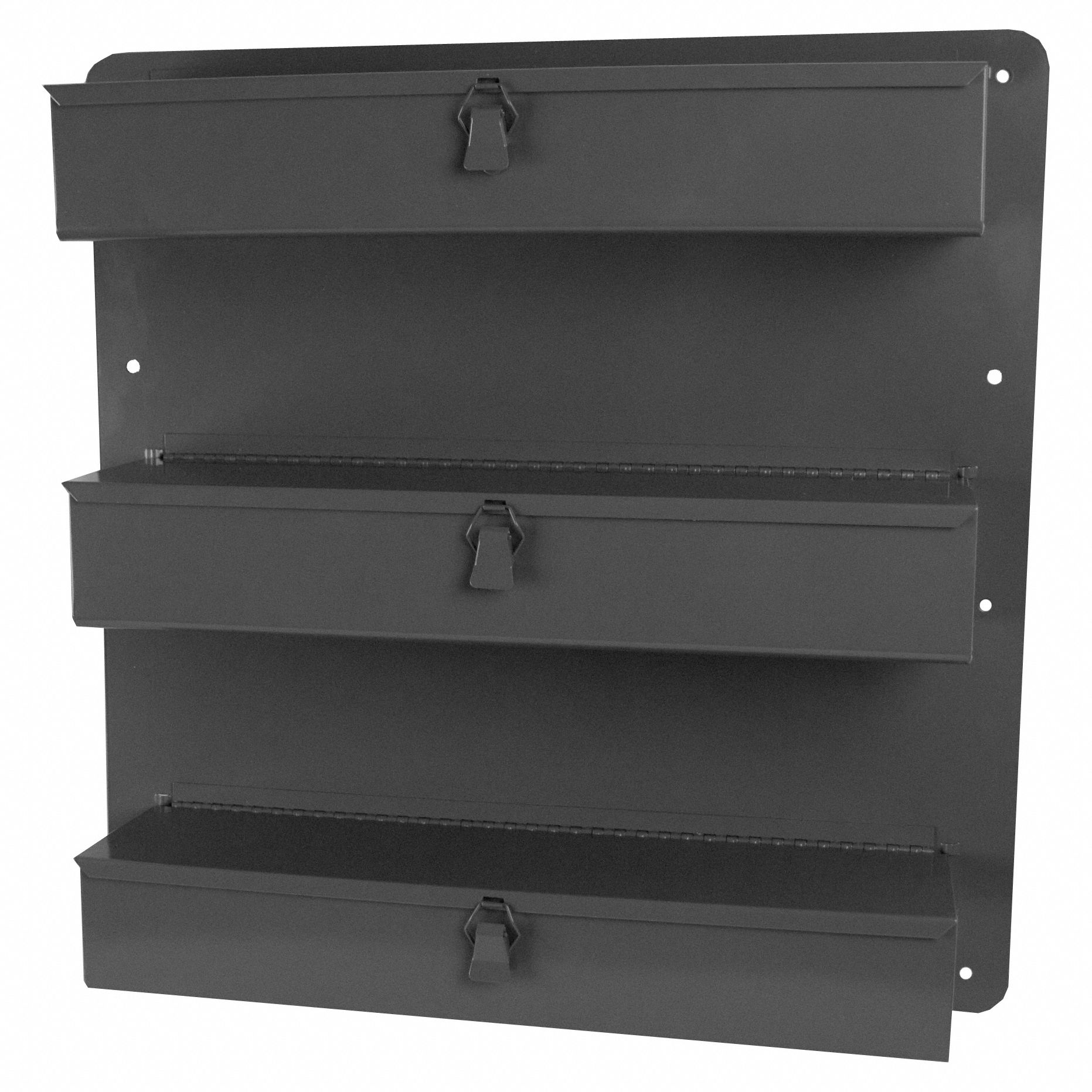 Vehicle Door Storage Tray: Door Organizer, Steel, 4 3/4 in Overall Lg, 21 in Overall Wd
