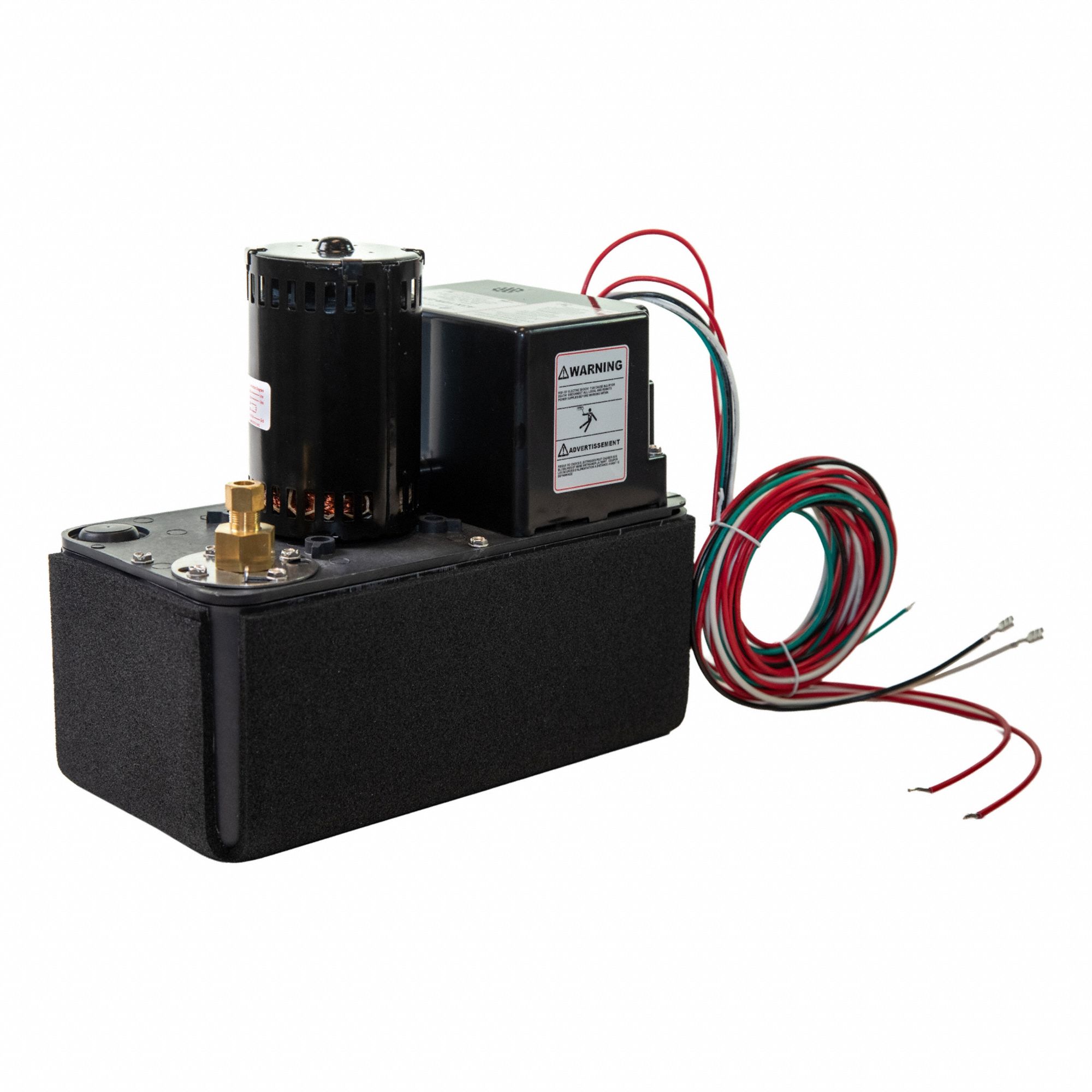 HARTELL Condensate Removal Pump: 230V AC, 1 gal Tank, 3/10 hp, 6.4 gpm, 30 ft Max. Head (MPN A3X-1DR-230 / 134001P1). Key specifications — Nameplate Voltage: 230V AC; Brand: HARTELL; Included Accessories: Safety Switch; Plenum Rated: No.