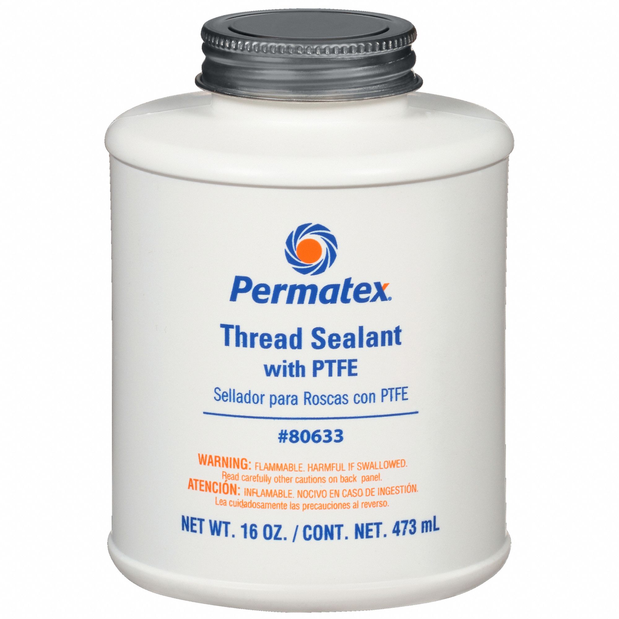 PERMATEX, Thread Sealant with PTFE, 16 fl oz, Pipe Thread Sealant ...