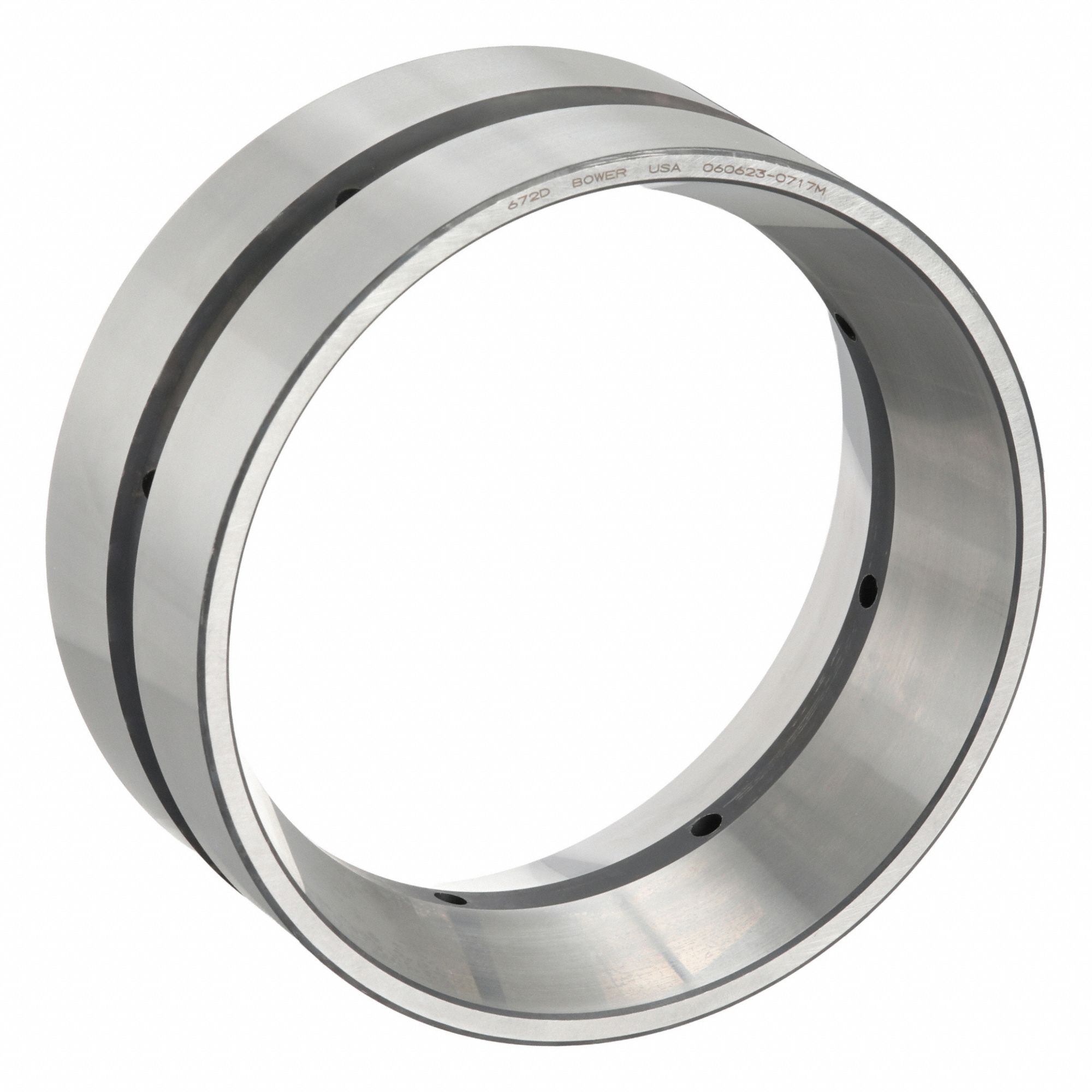 Tapered Roller Bearing Cup: 6 5/8 in OD, 2.75 in Cup Wd, 2.75 in Overall Wd, 672D