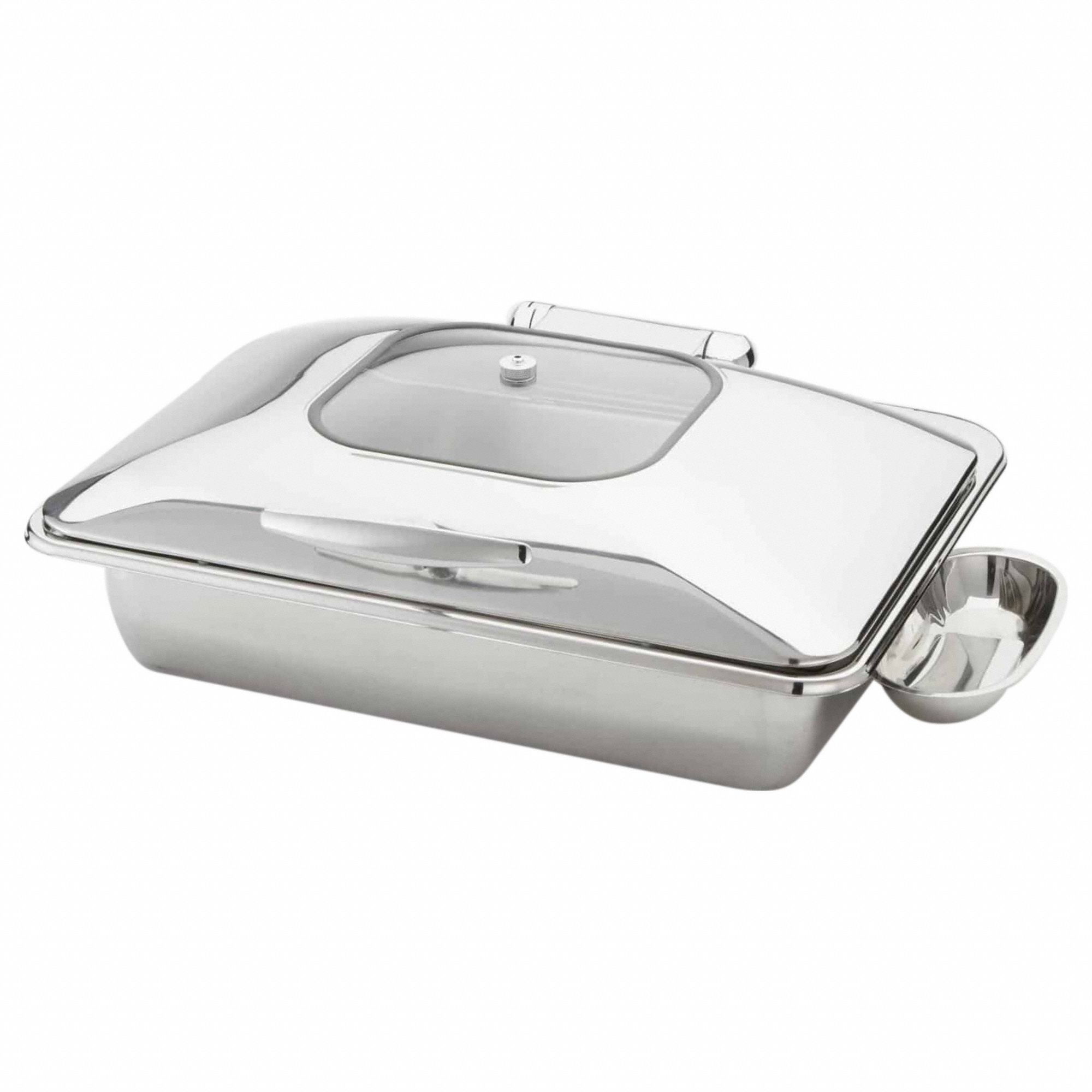 Chafer: 9 qt Capacity, 26 in Overall Lg, 18 in Overall Wd, 12 in Overall Ht