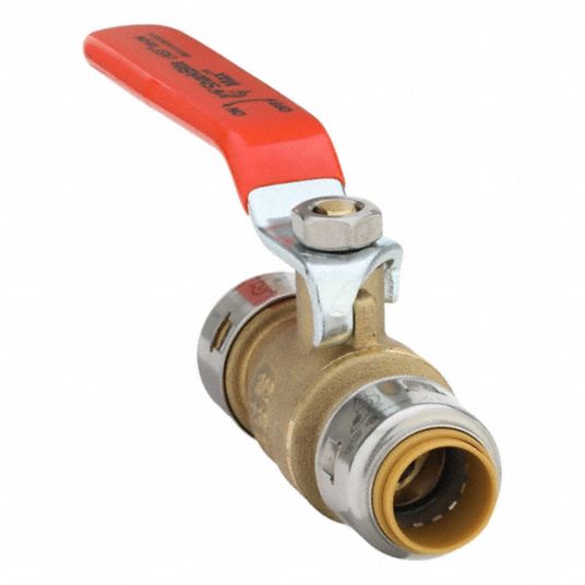 SHARKBITE MAX, 1/2 in, Brass, Manual Two-Way Ball Valve - 806DD1