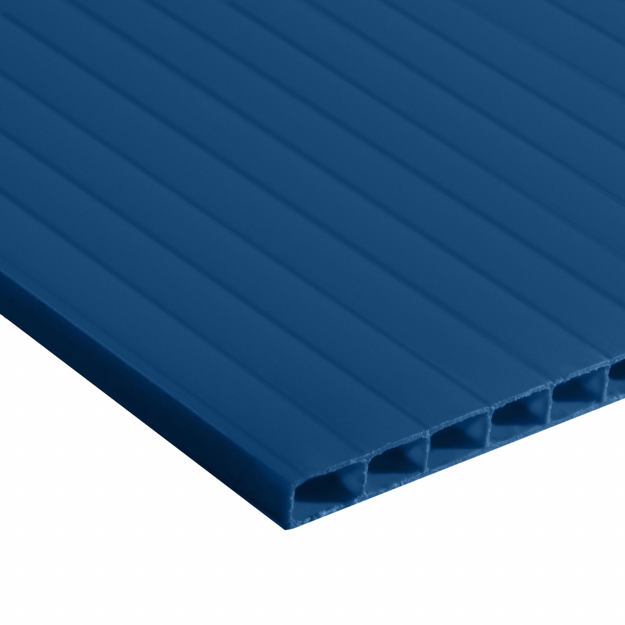 Polypropylene Sheet: 4 mm Thick, 4 ft x 8 ft, Opaque, Dark Blue, 4, 000 psi Tensile Strength