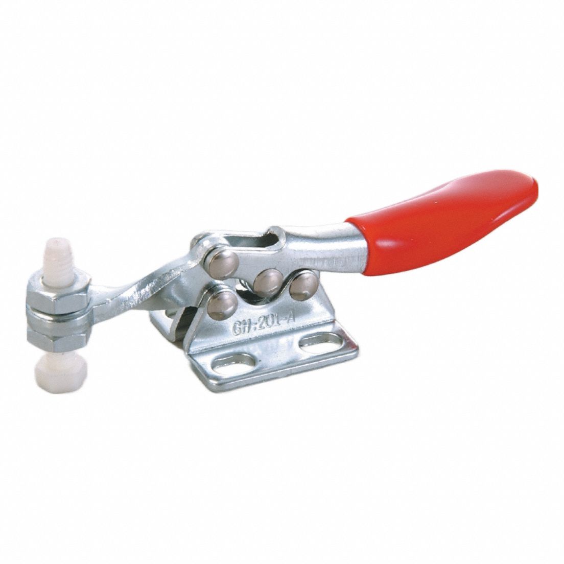 Toggle Clamp: Std Horizontal  Handle, Flange Base Mounting, 0.91 in Arm Lg, Std