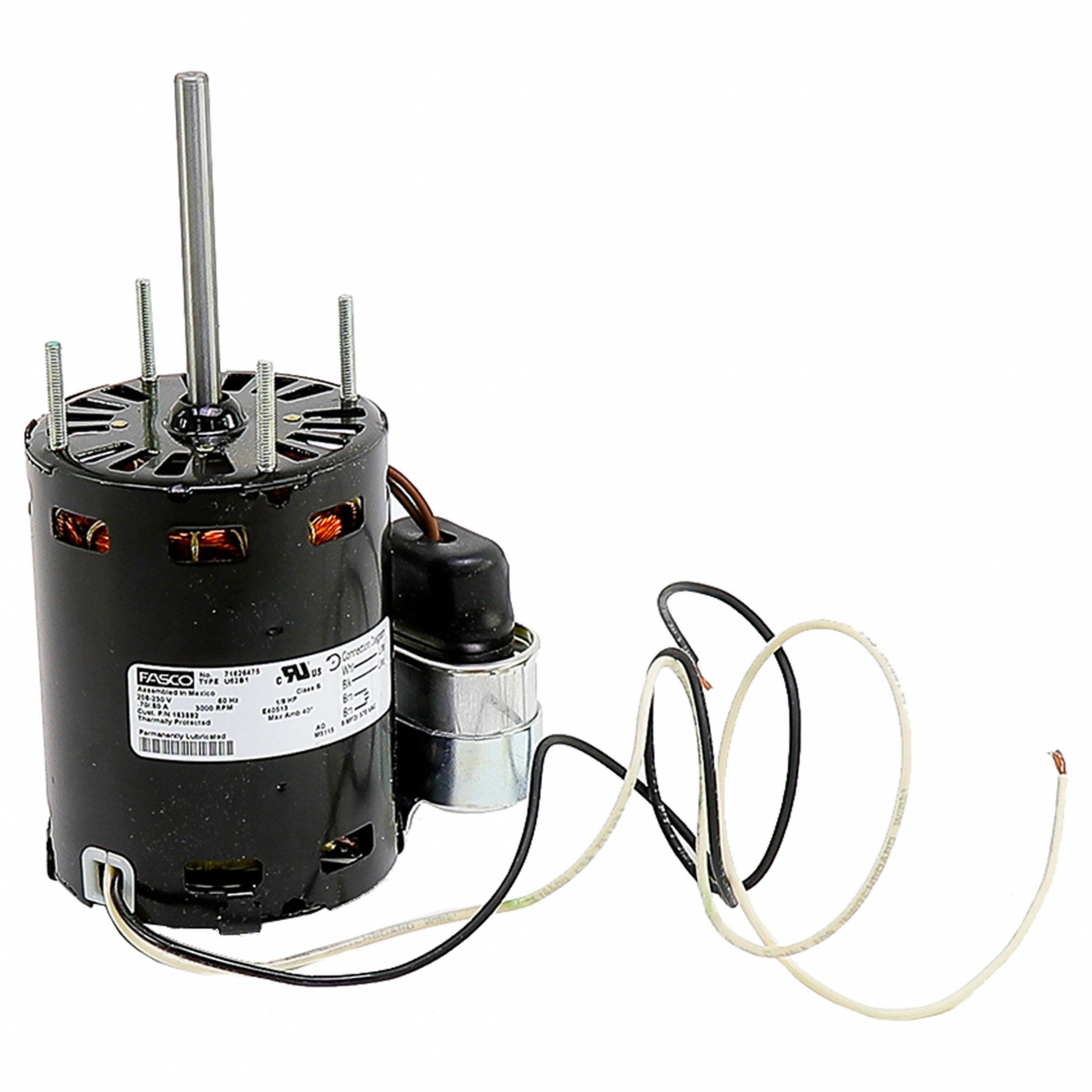 Motor, 208/230V, 3000 RPM,1/8 HP - Grainger