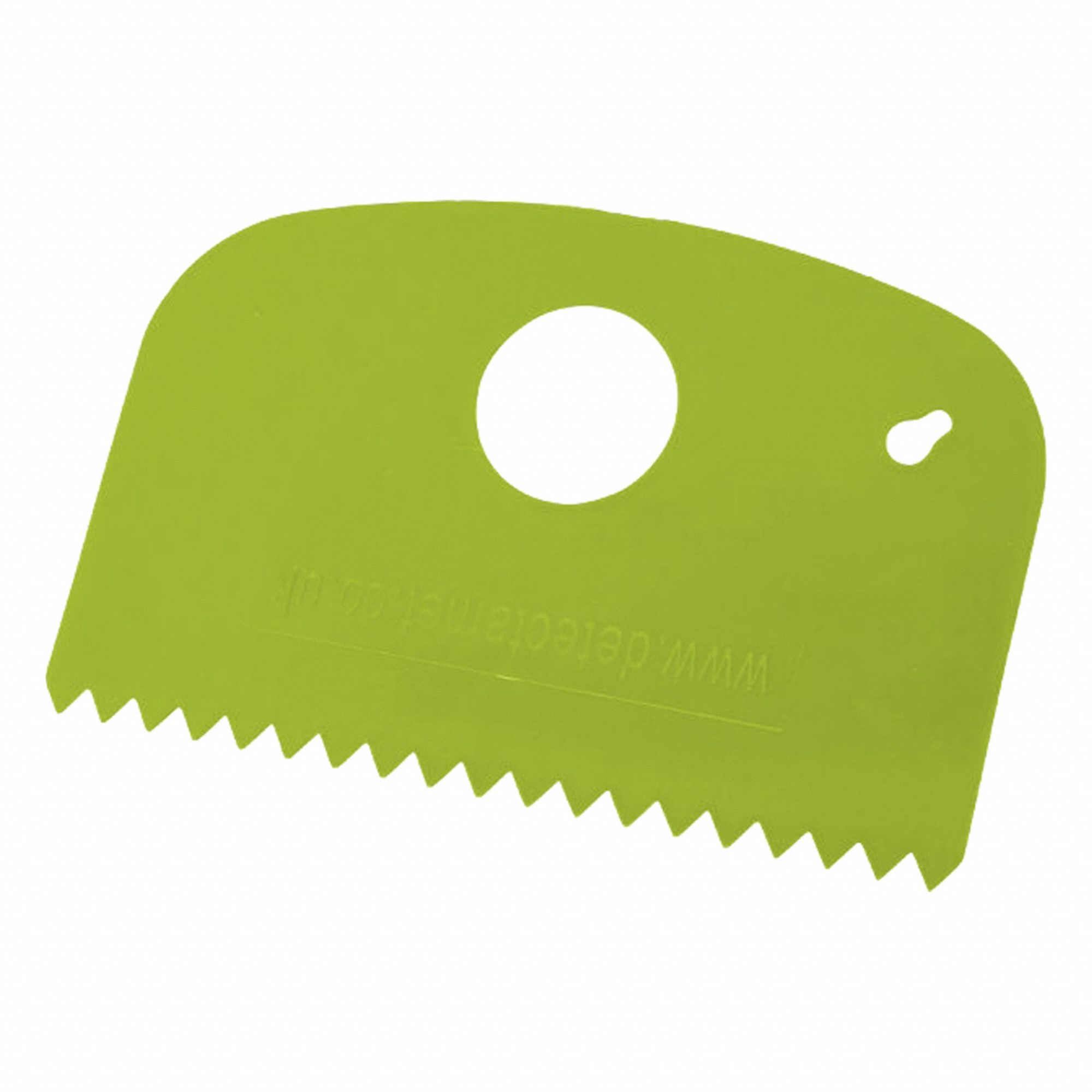 Metal Detectable Scraper: Polymer, 6 1/4 in Overall Lg, Polymer, FDA Compliant