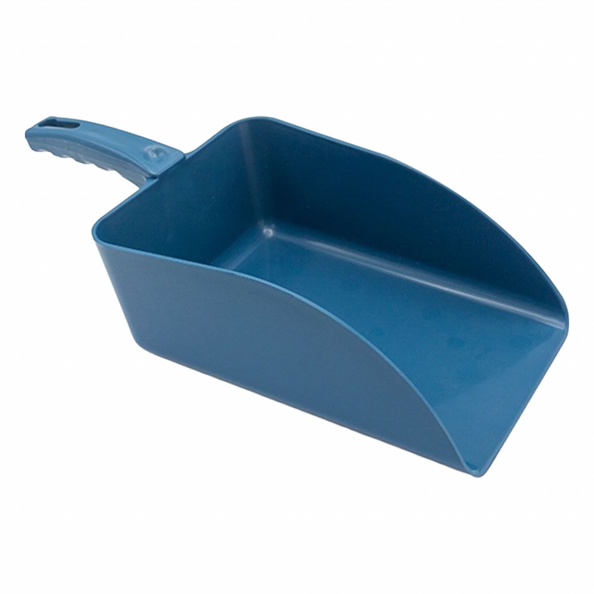 Mini Scoop: 4 fl oz Capacity, Blue, 4 3/8 in Overall Lg, 3 3/8 in Overall Wd, Polymer