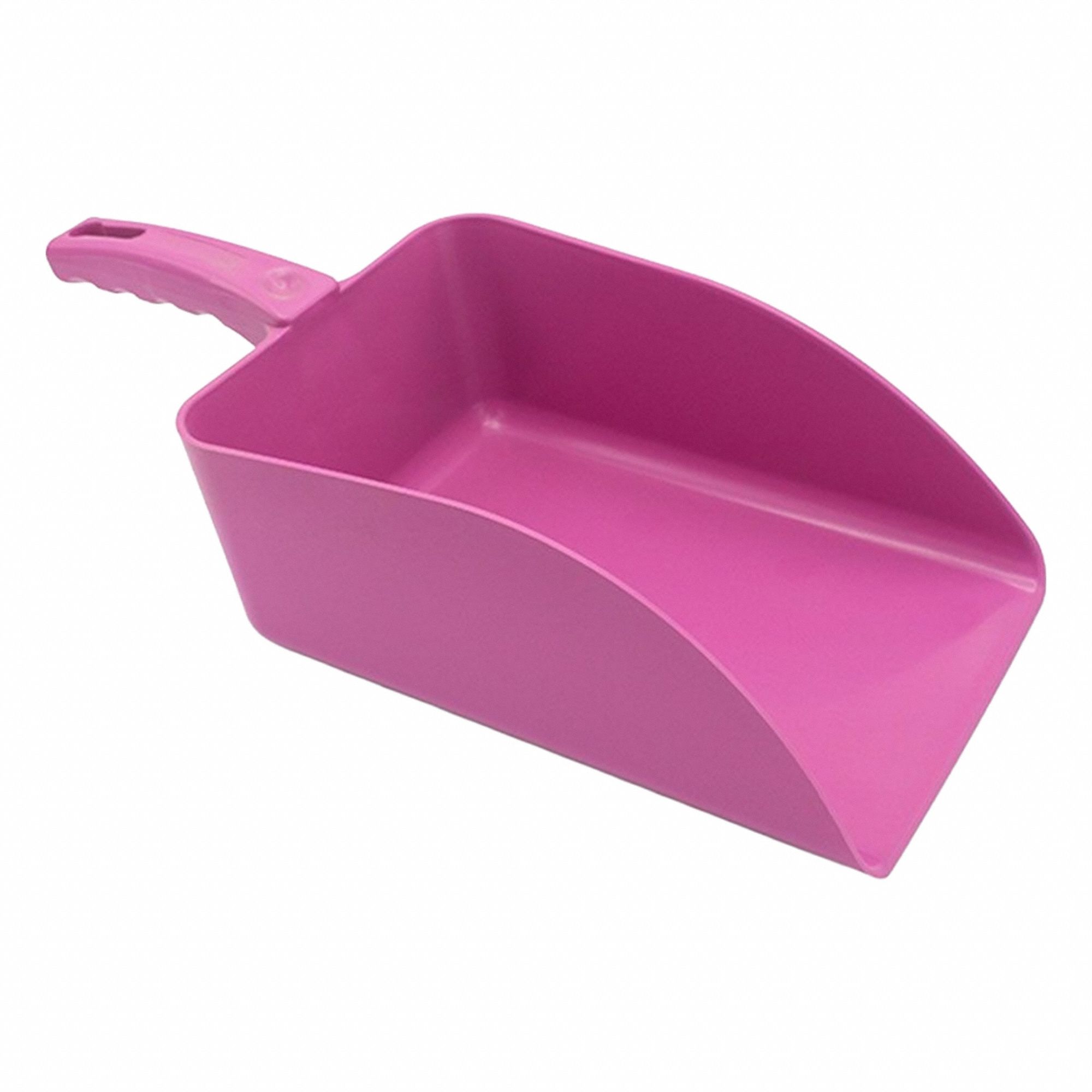 Scoop: 12 fl oz Capacity, Pink, 5 7/8 in Overall Lg, 4 3/8 in Overall Wd, Polymer