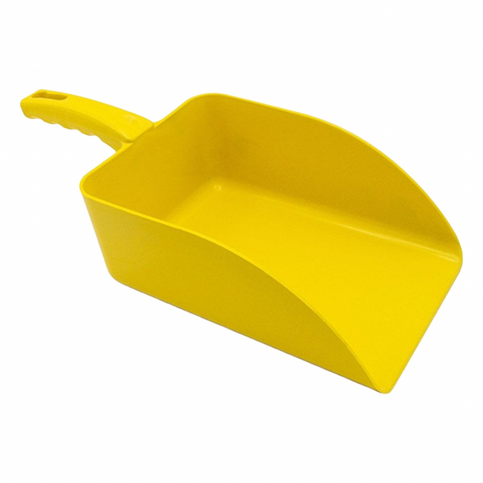 Scoop: 42 fl oz Capacity, Yellow, 8 7/8 in Overall Lg, 5 7/8 in Overall Wd, Polymer