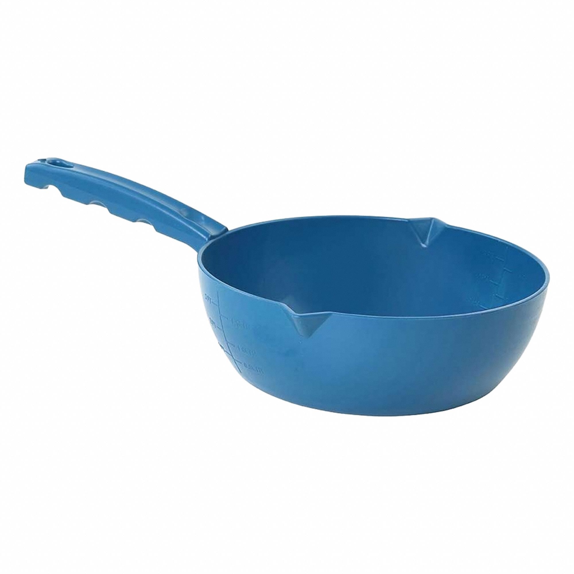 Scoop: 57 fl oz Capacity, Blue, 8 1/2 in Overall Wd, Polymer, Metal Detectable