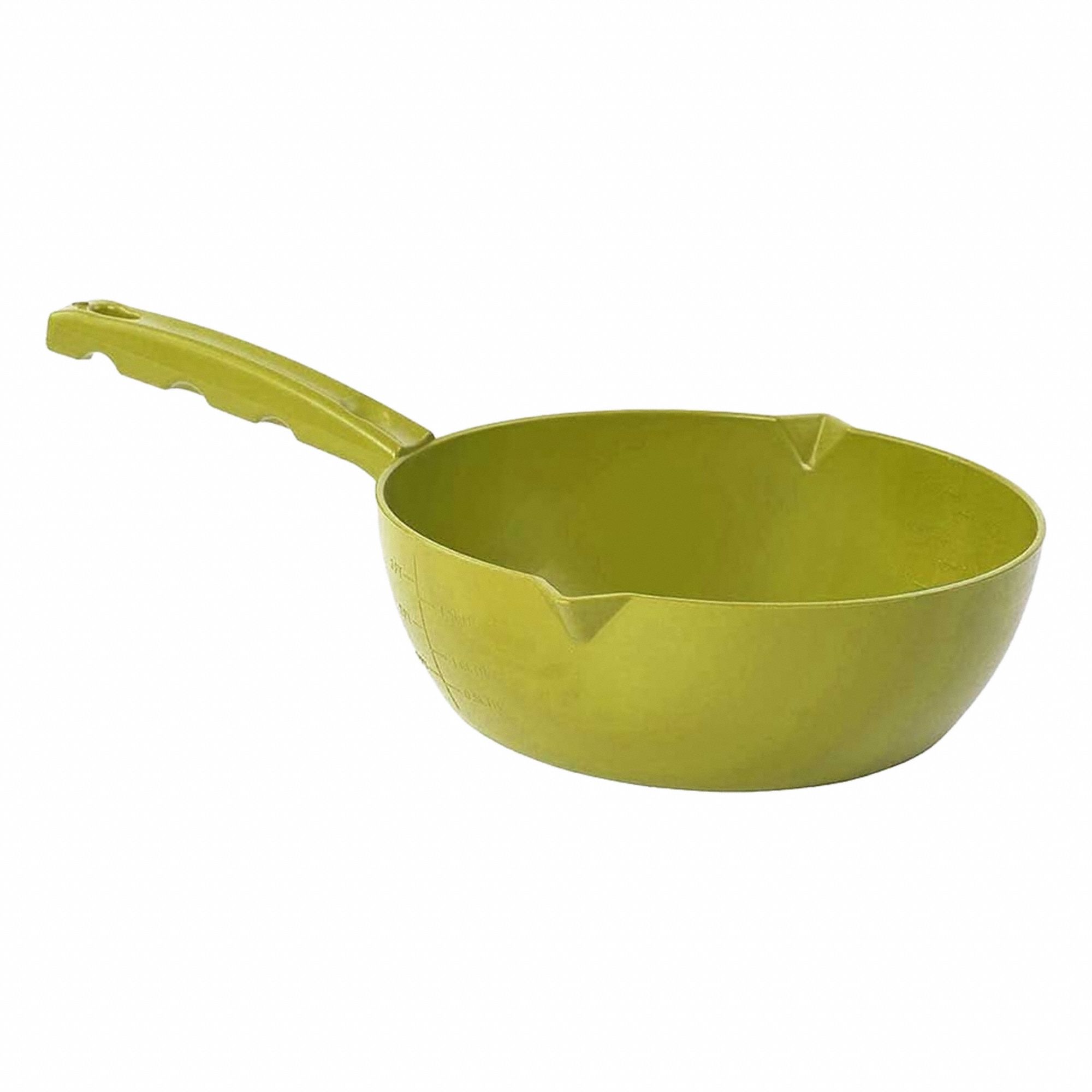 Scoop: 57 fl oz Capacity, Yellow, 8 1/2 in Overall Wd, Polymer, Metal Detectable