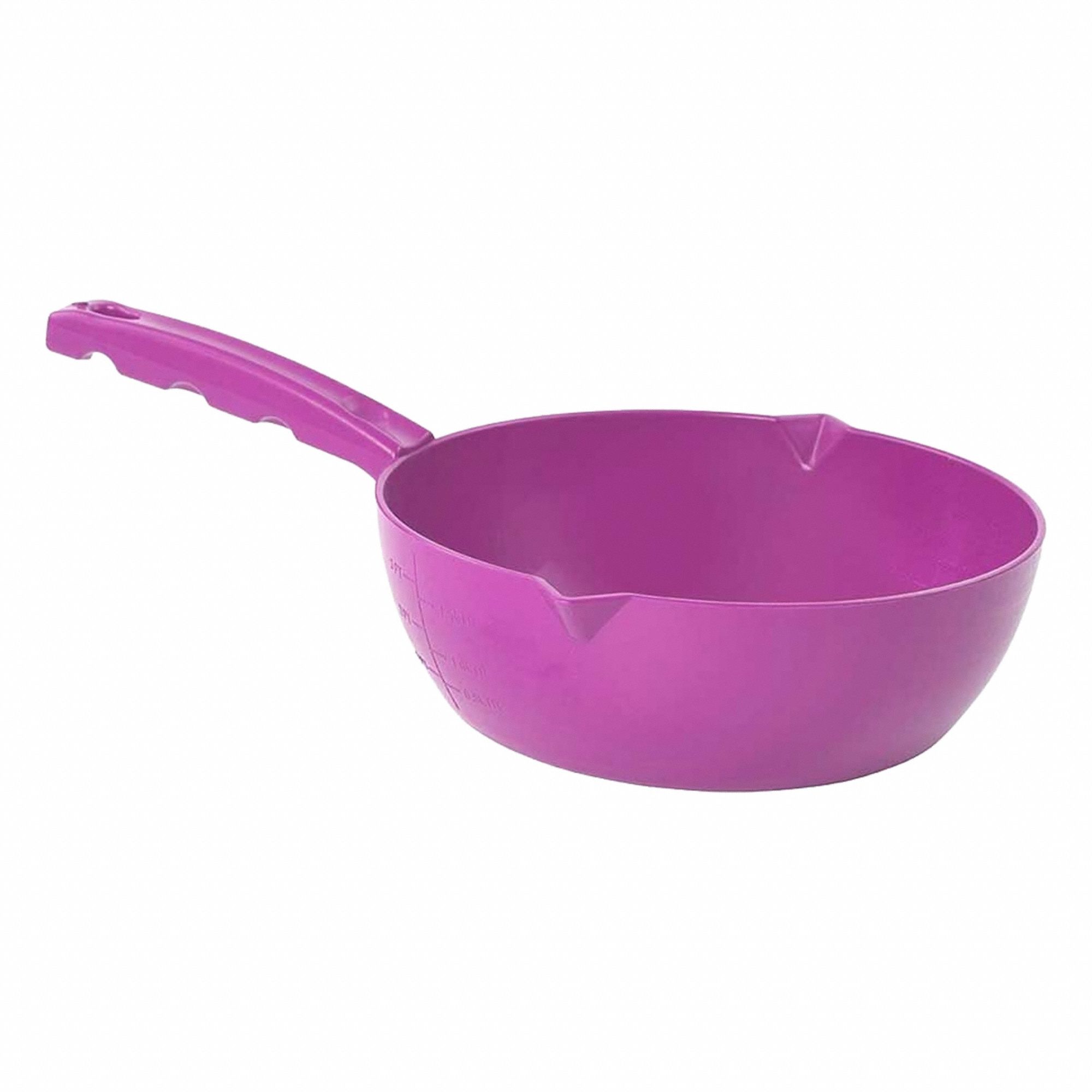 Scoop: 57 fl oz Capacity, Pink, 8 1/2 in Overall Wd, Polymer, Metal Detectable