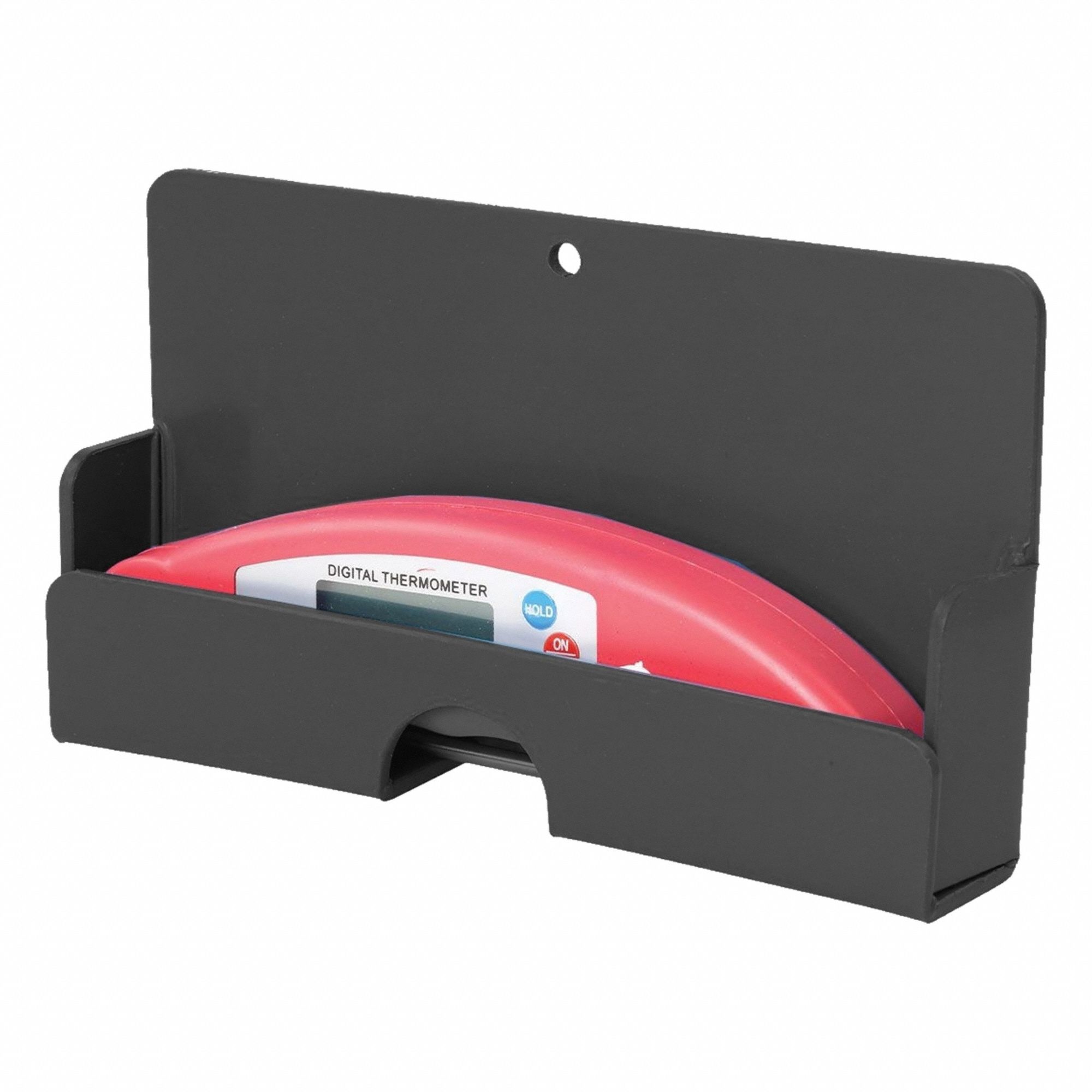 Thermometer Probe Holder: 6 5/8 in Overall Lg, Metal Detectable