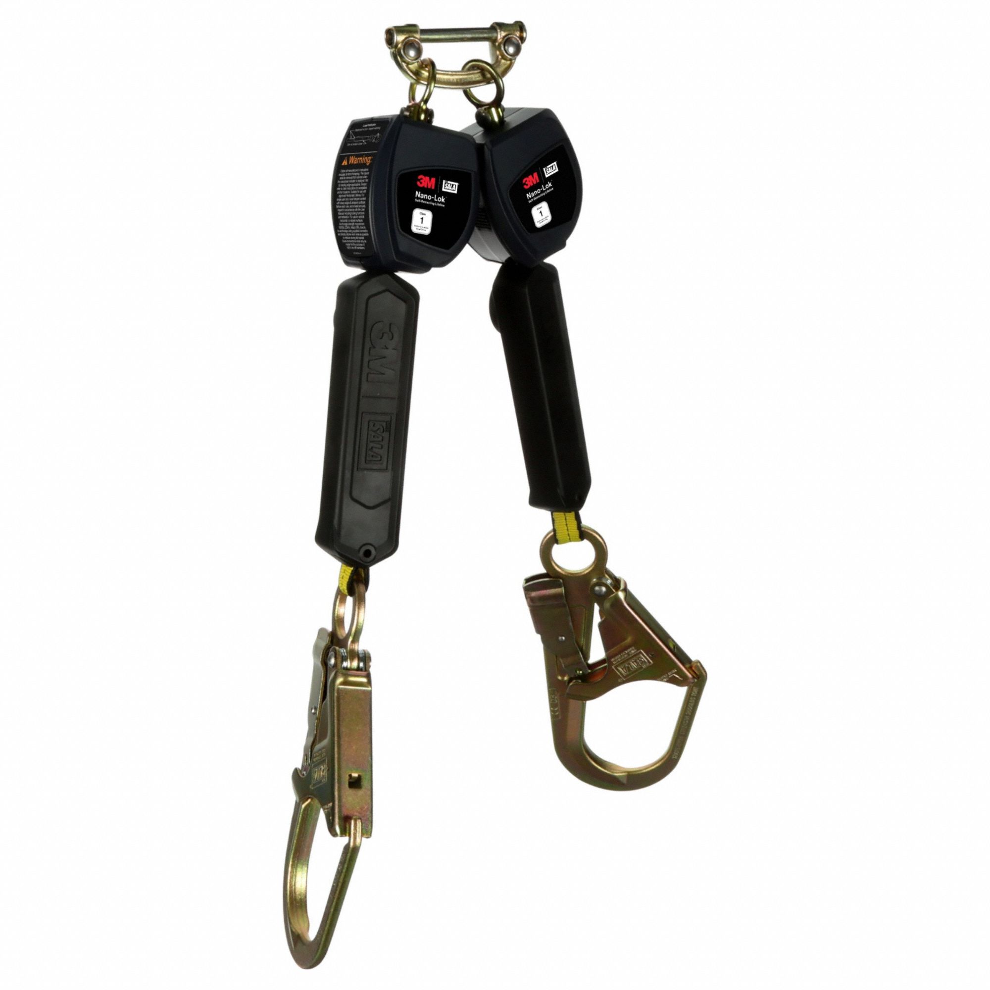 Personal Self Retracting Lifeline: 2 1/2 inSteel Rebar Hook Anchor, 2 legs, 6 ft Line