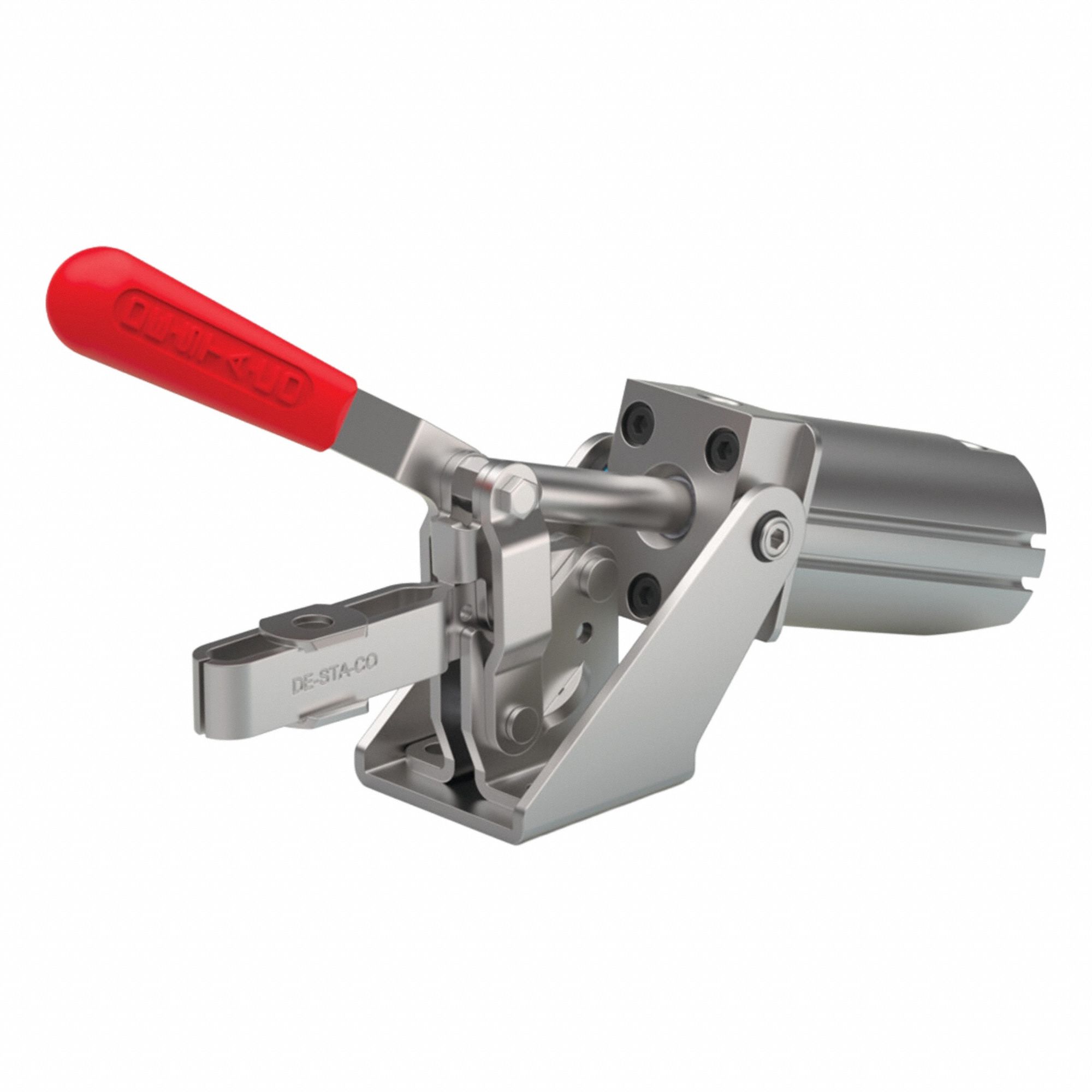 Pneumatic Toggle Clamp: 576 lbf Capacity, 93° Swing