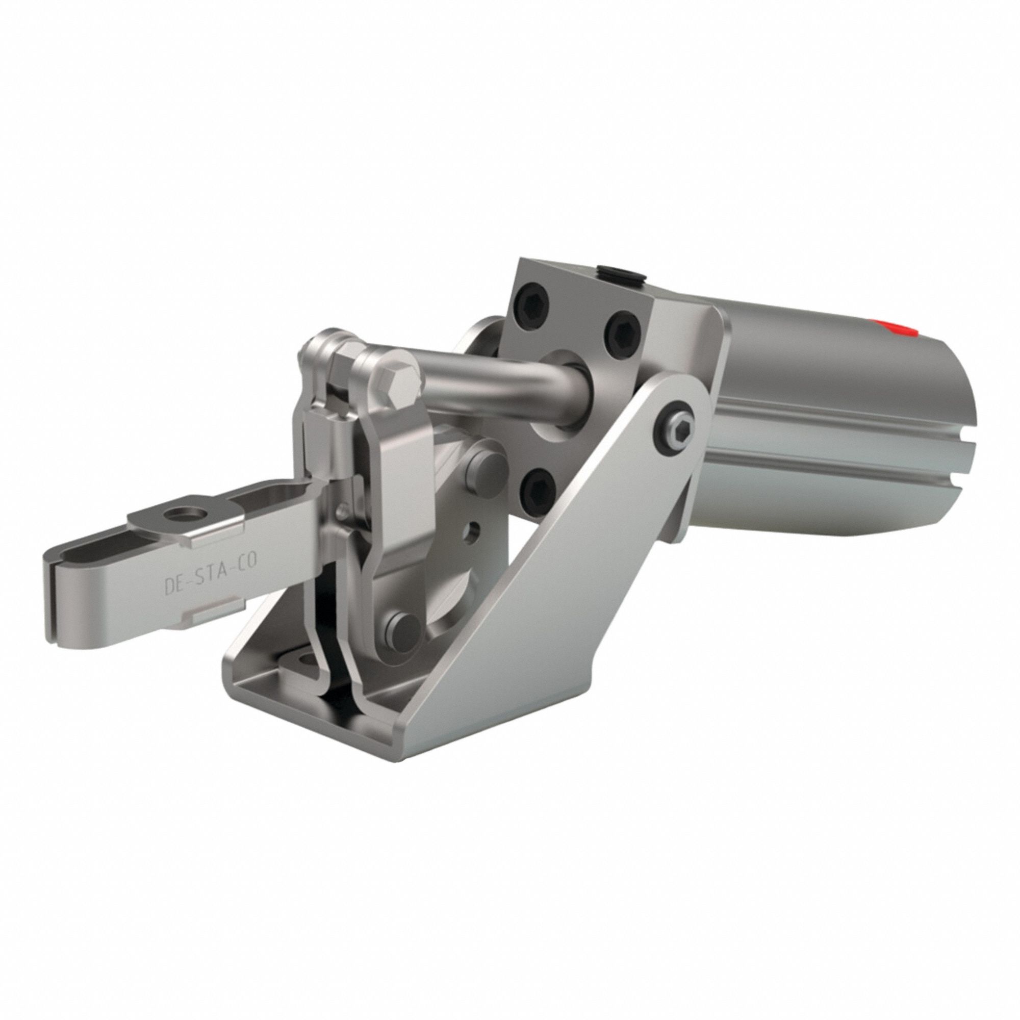 Pneumatic Toggle Clamp: 576 lbf Capacity, 93° Swing