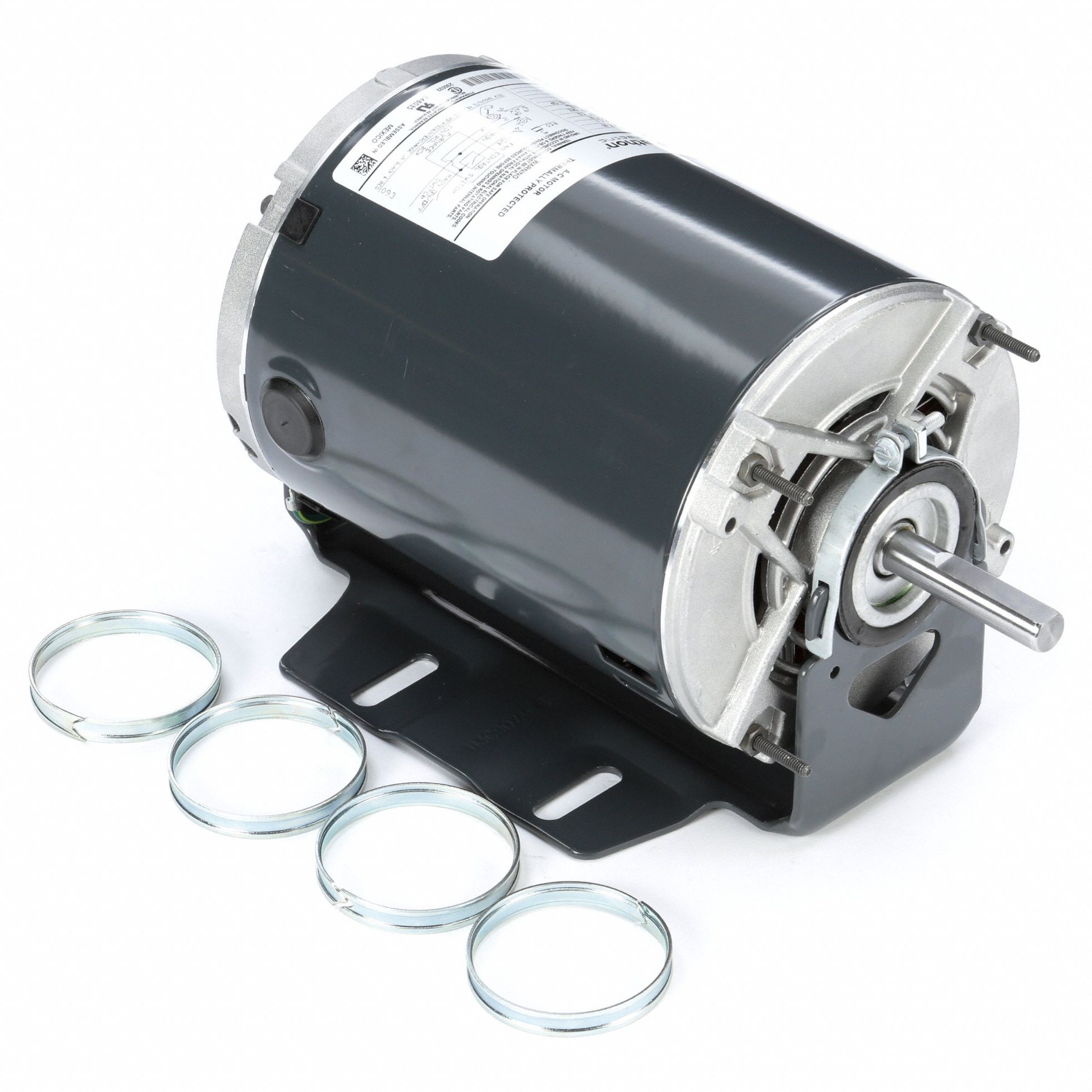 Fan and Blower Motor: 2 Speed, Open Drip Proof, Cradle Base Mount, 1/3 hp/1/8 hp Horsepower